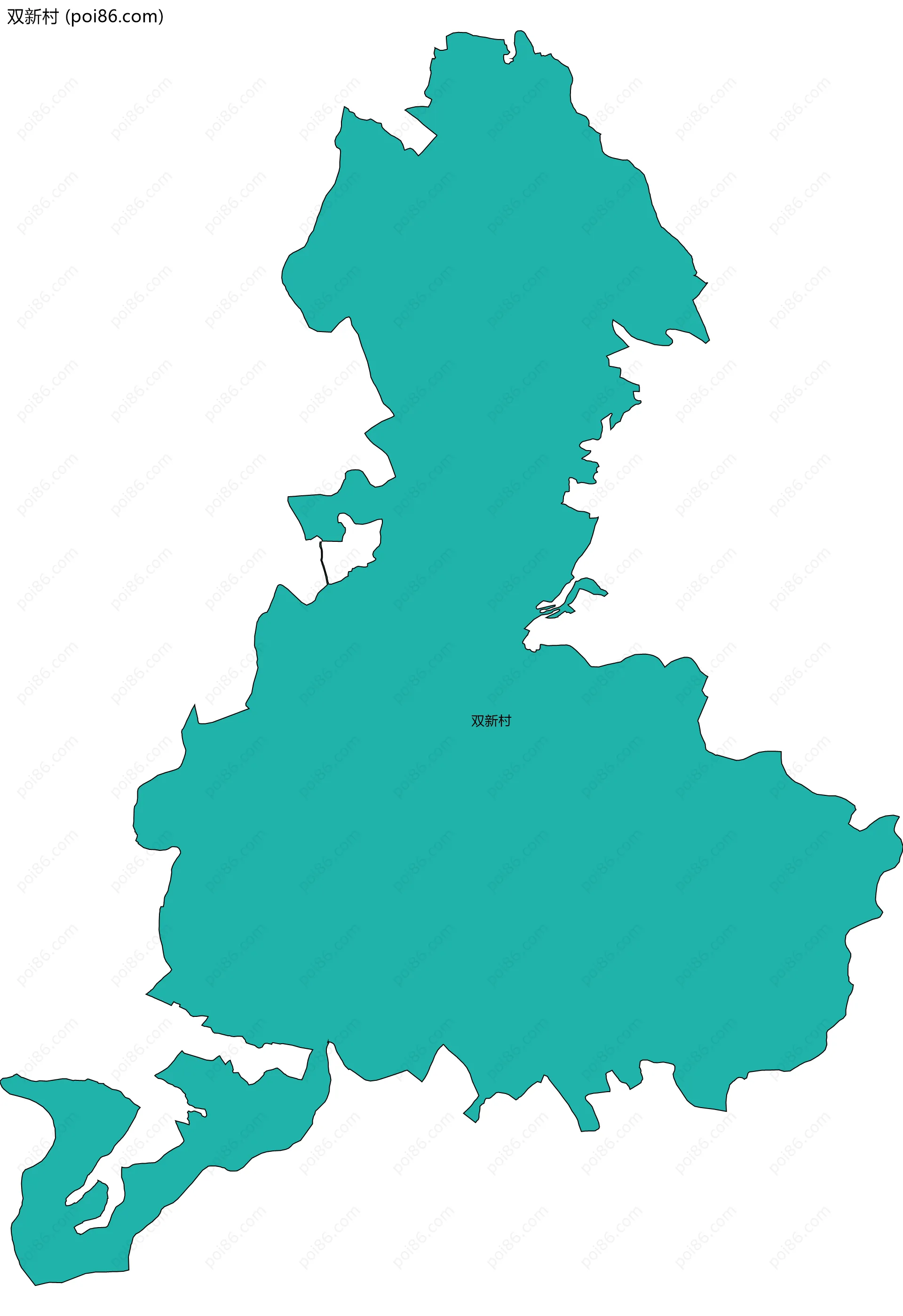 双新村边界地图