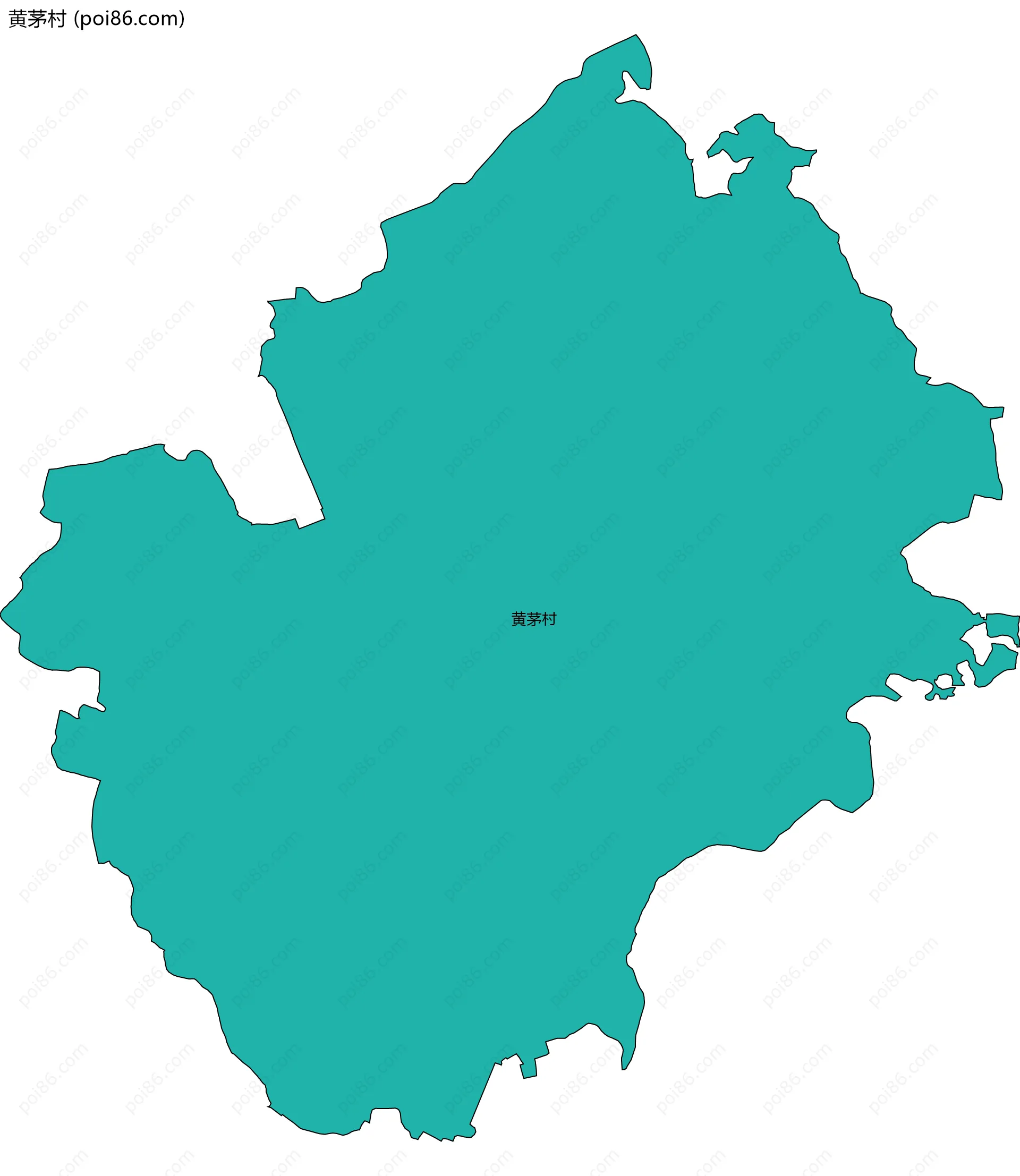 黄茅村边界地图