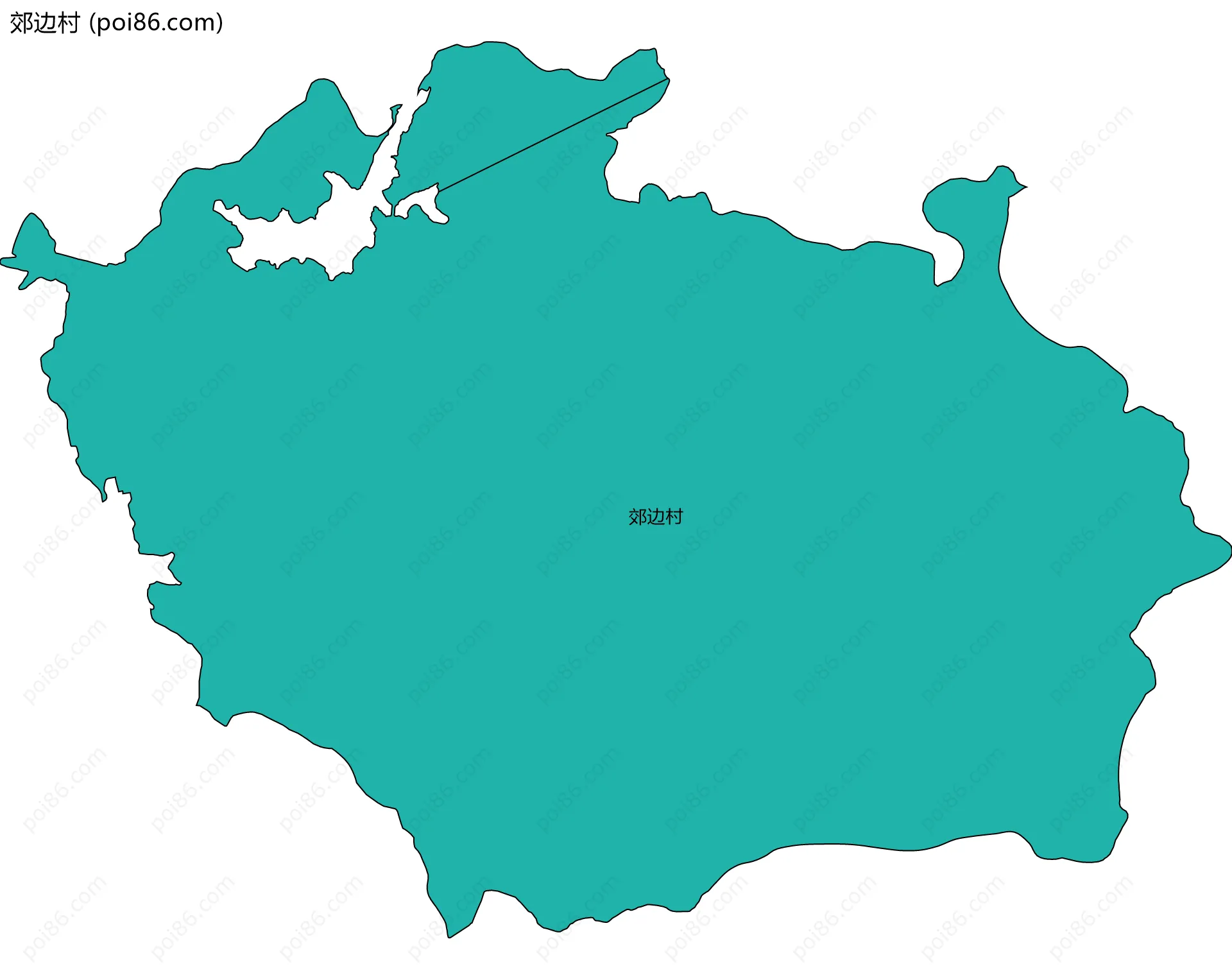 郊边村边界地图