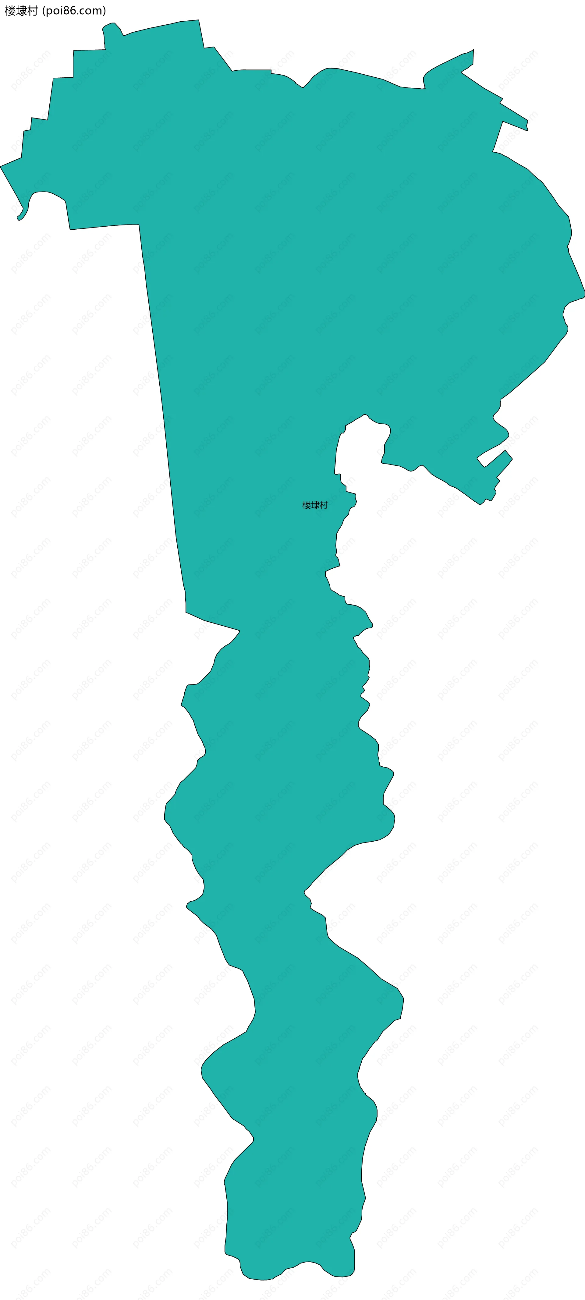 楼埭村边界地图