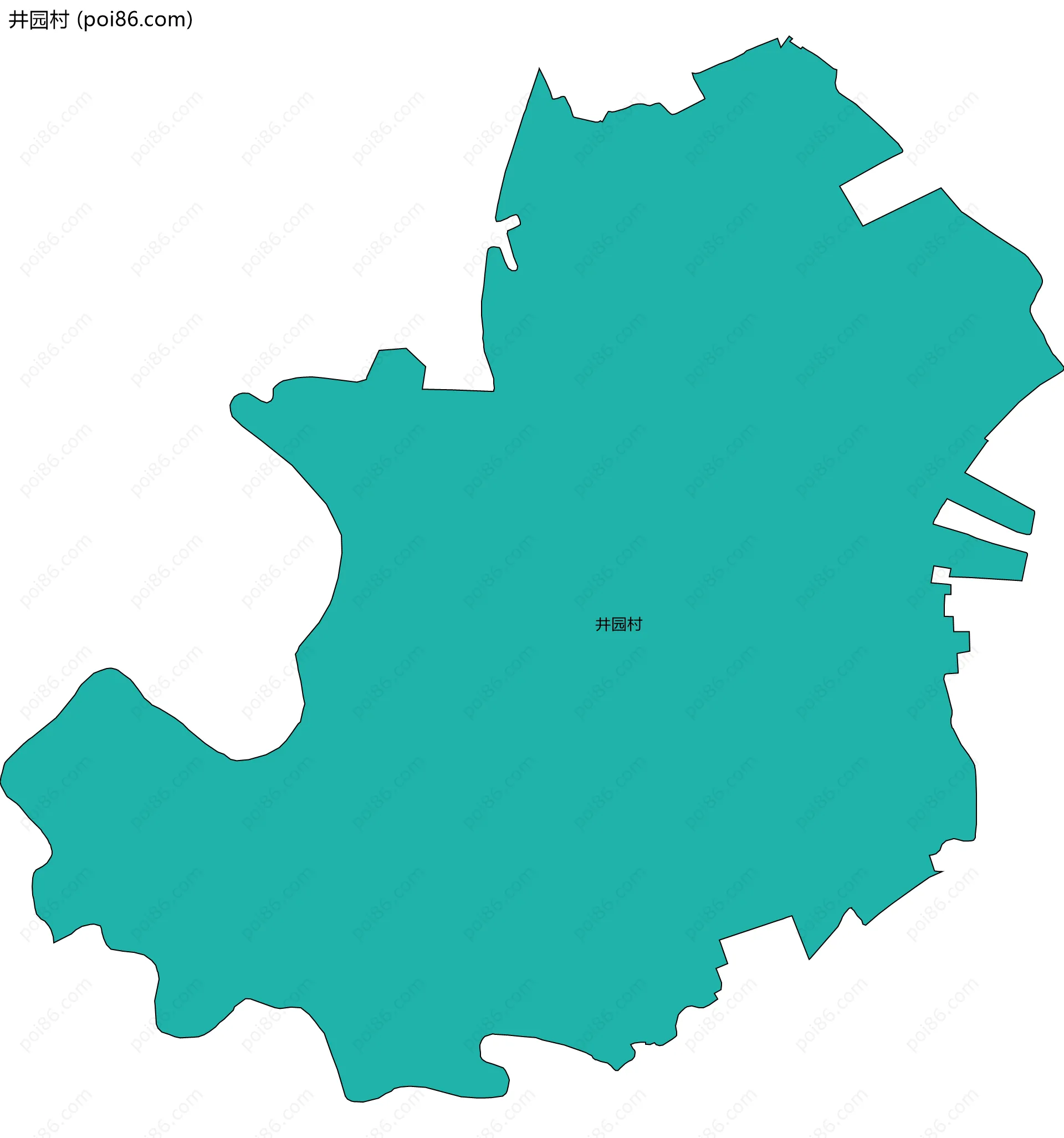 井园村边界地图