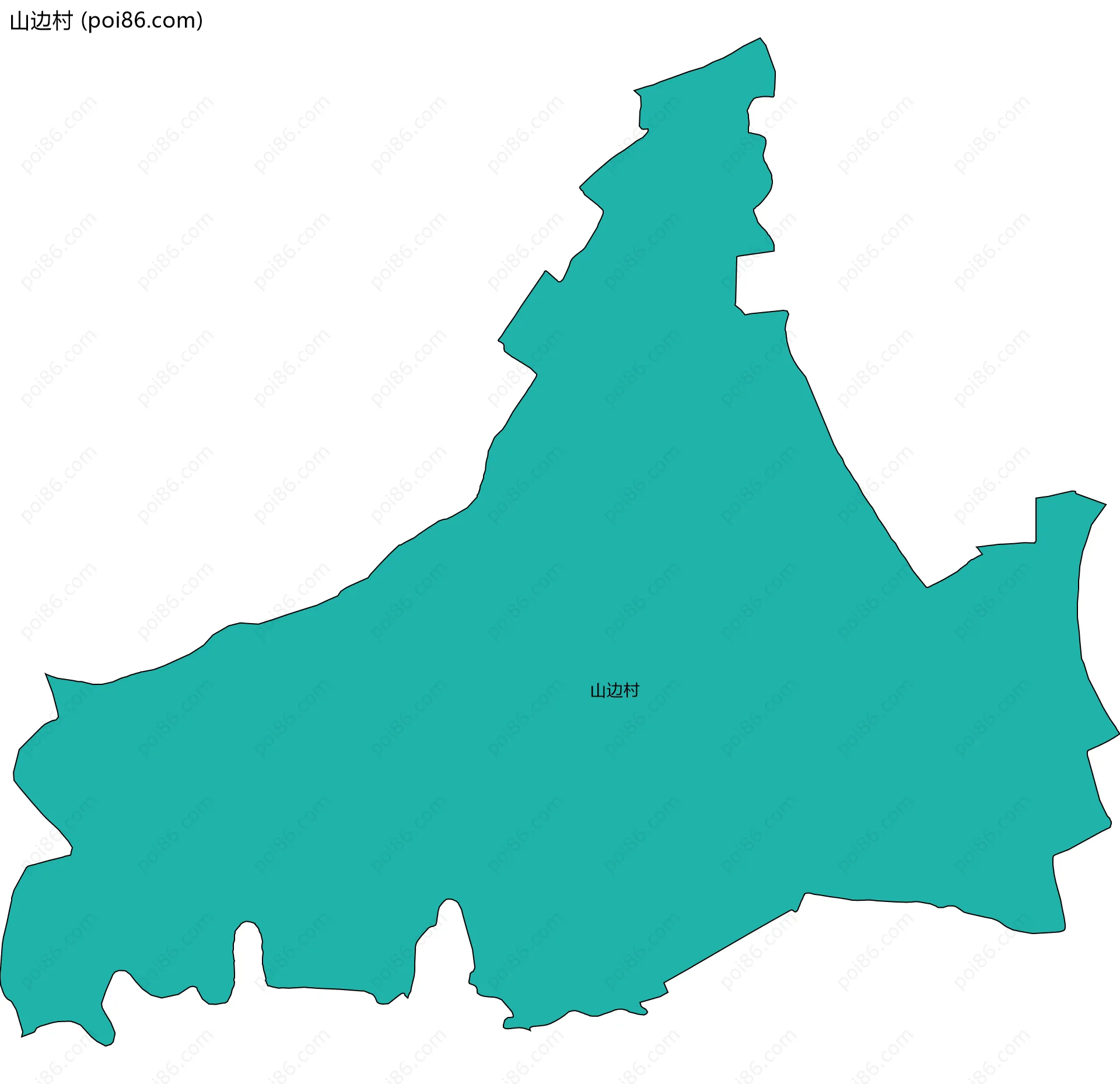山边村边界地图