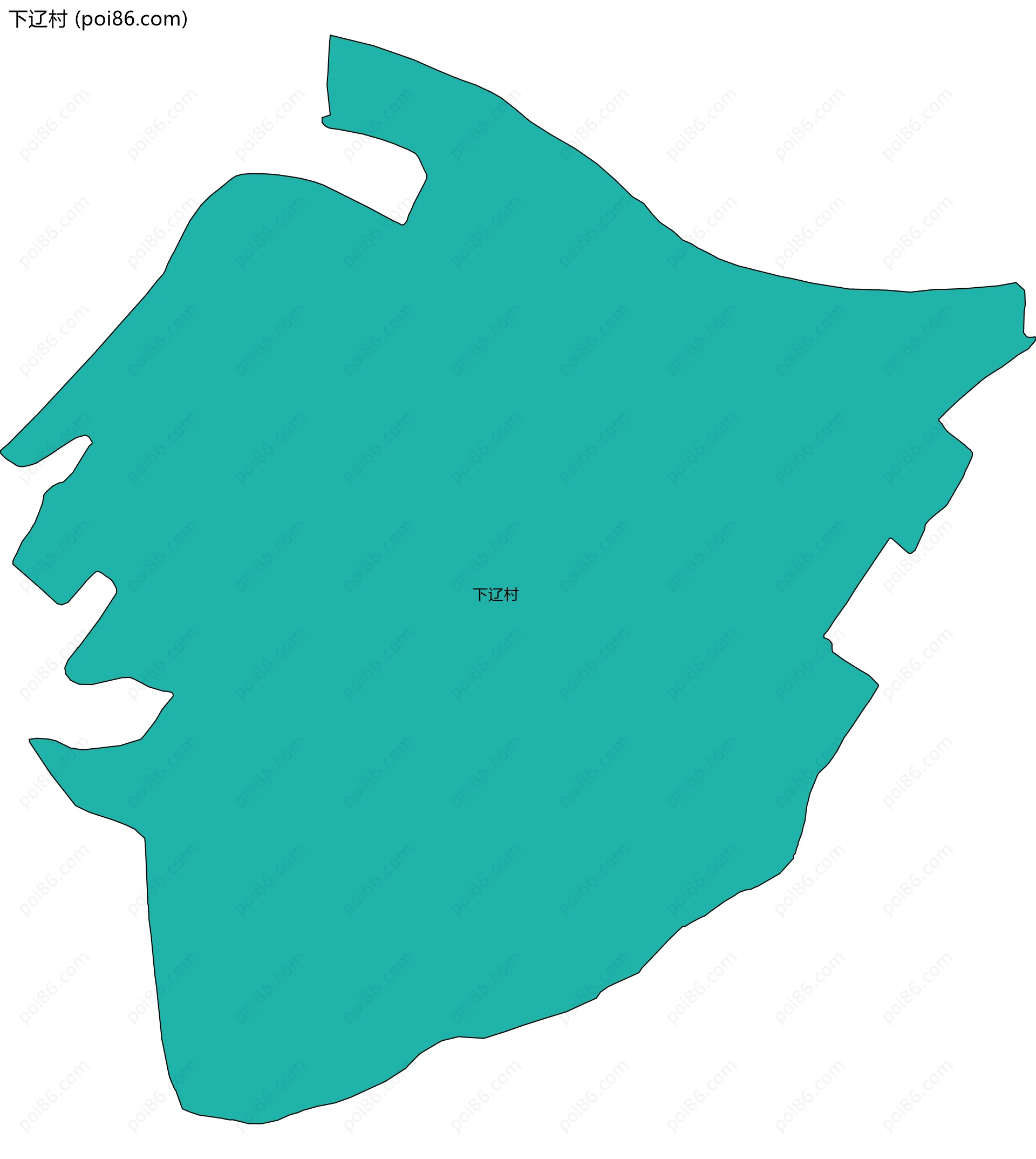 下辽村边界地图