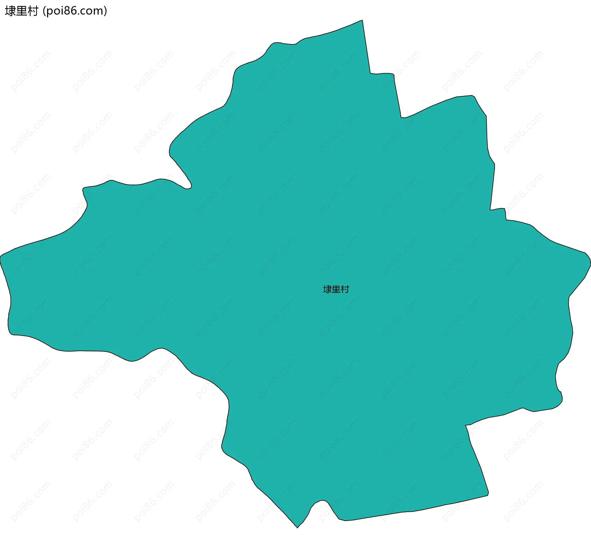 埭里村边界地图