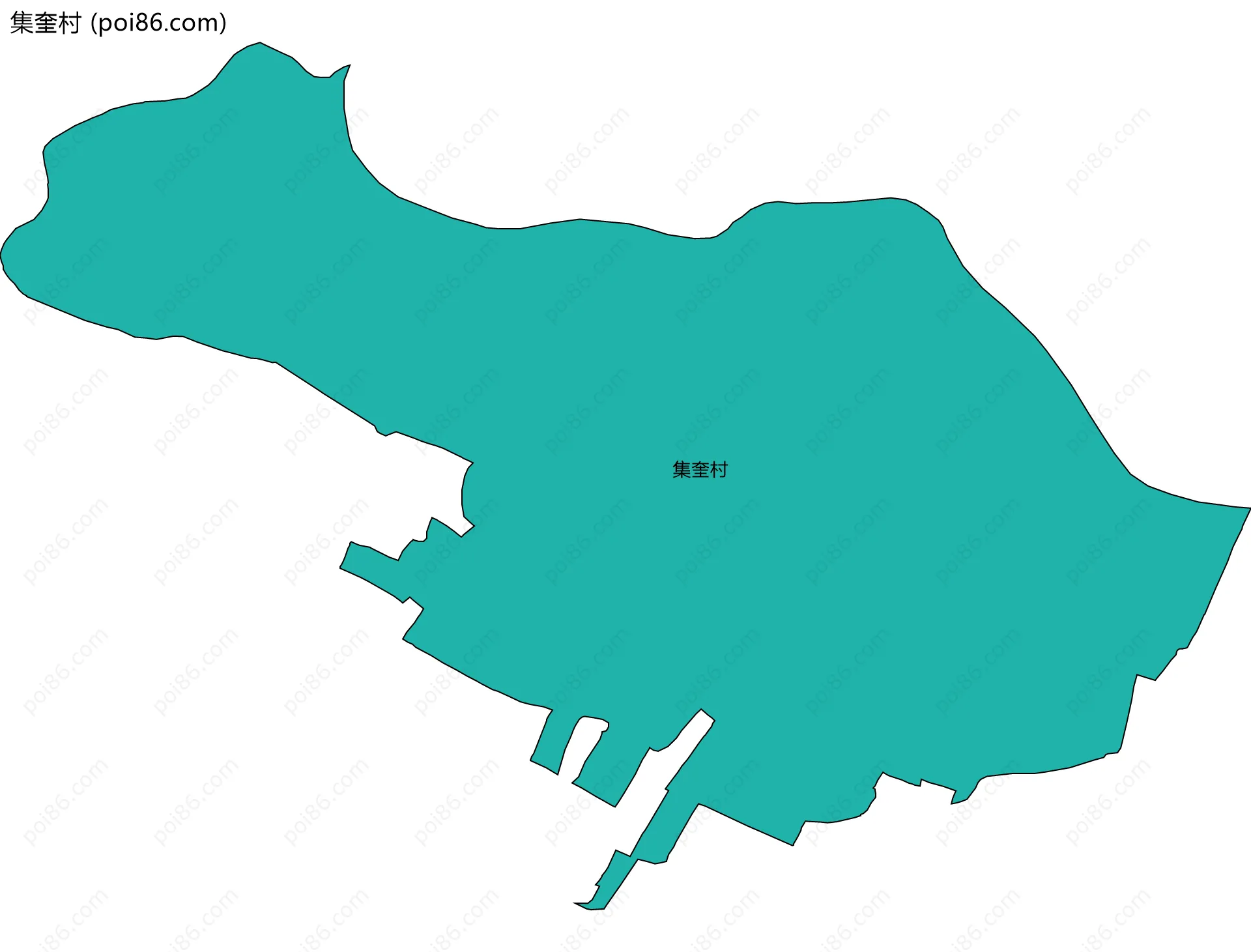 集奎村边界地图