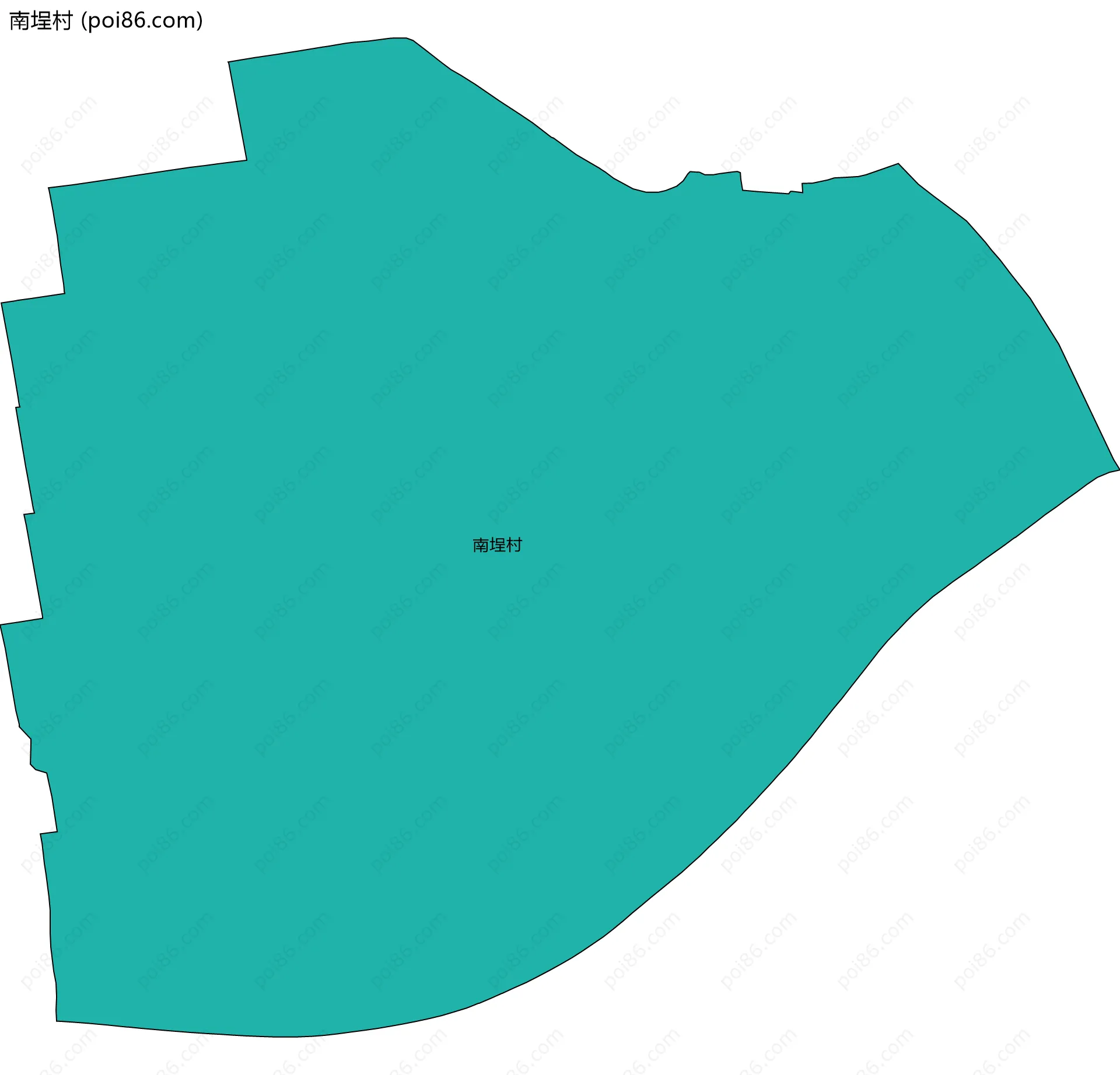 南埕村边界地图