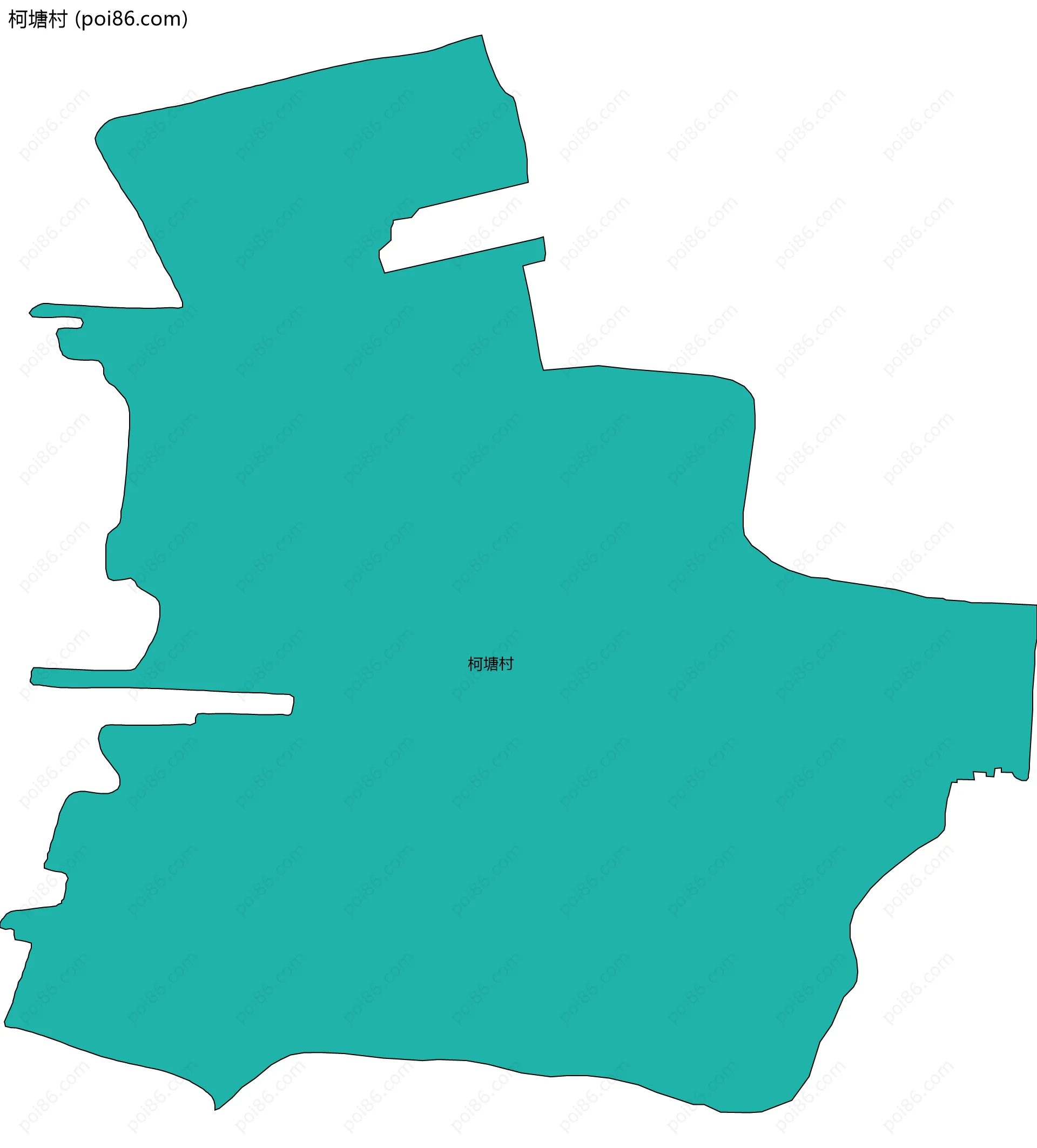 柯塘村边界地图