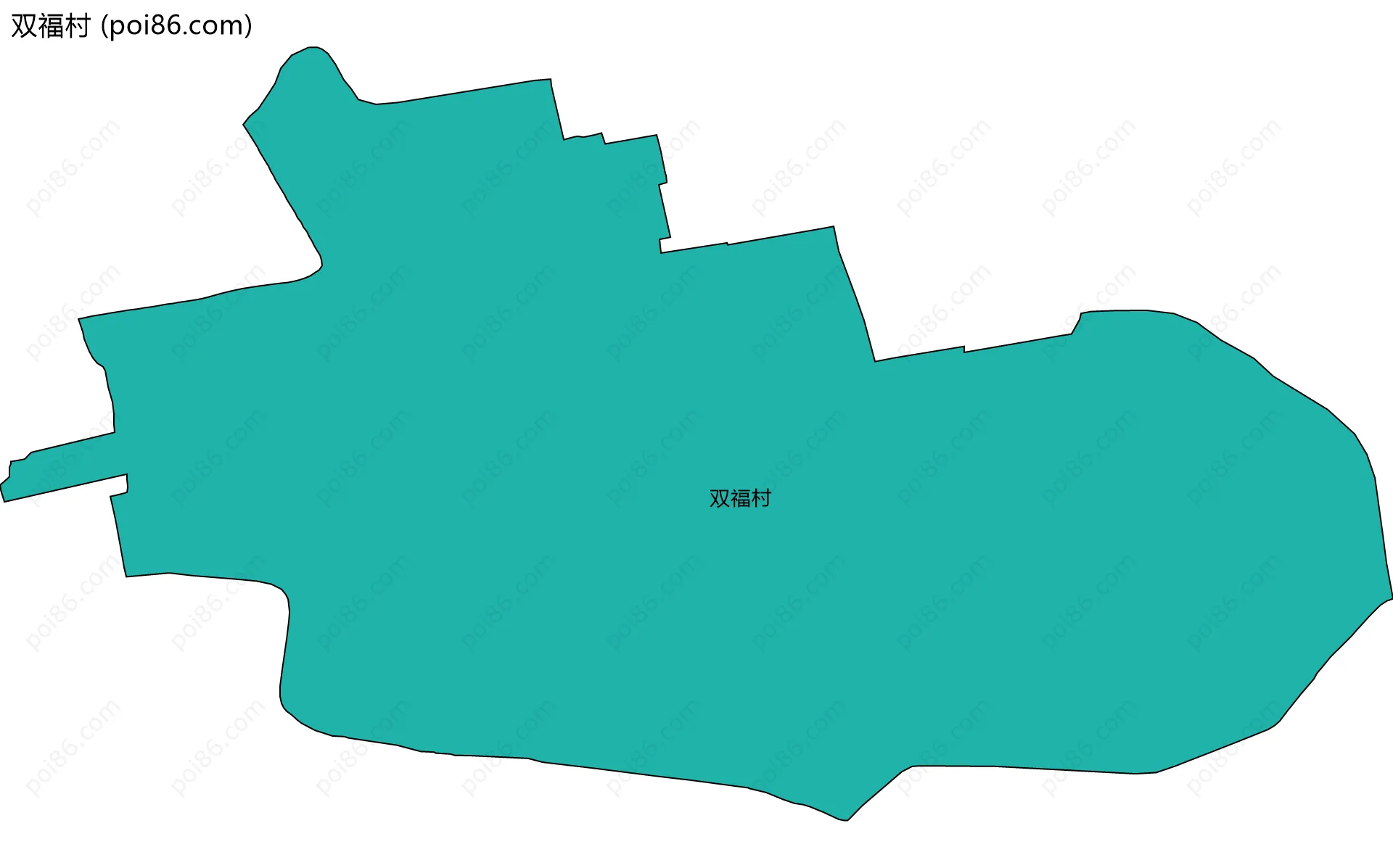 双福村边界地图