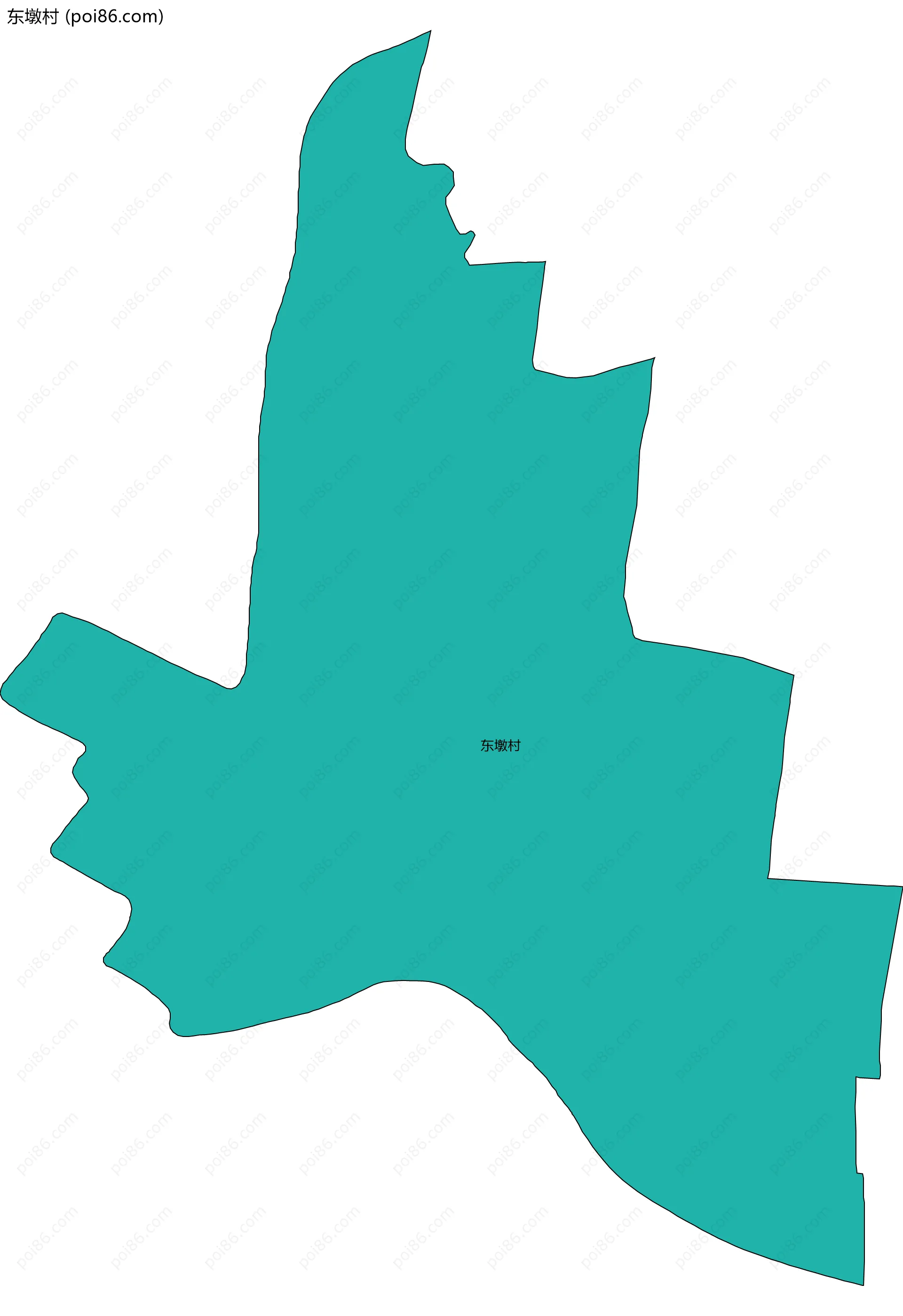 东墩村边界地图