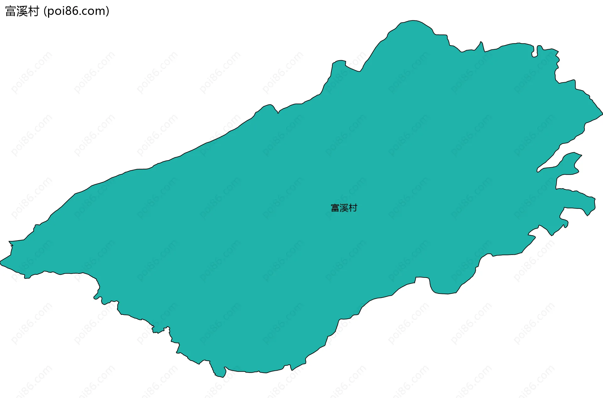 富溪村边界地图