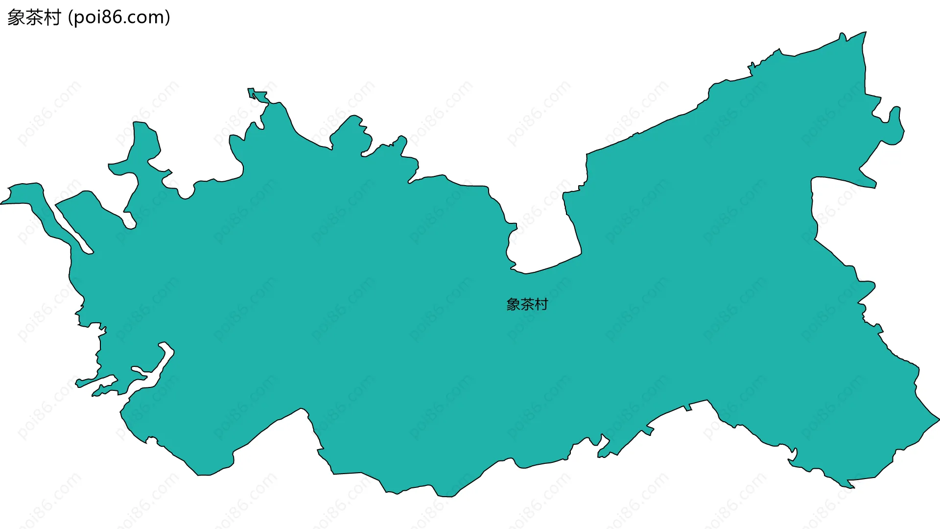 象茶村边界地图