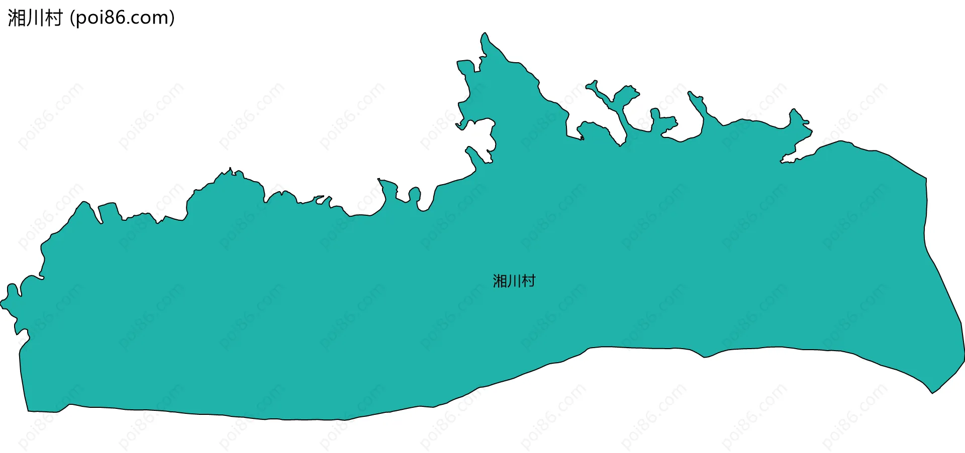 湘川村边界地图
