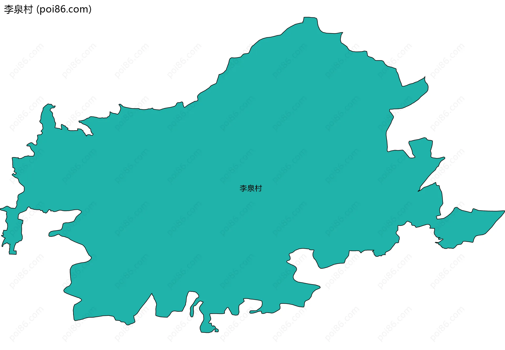 李泉村边界地图