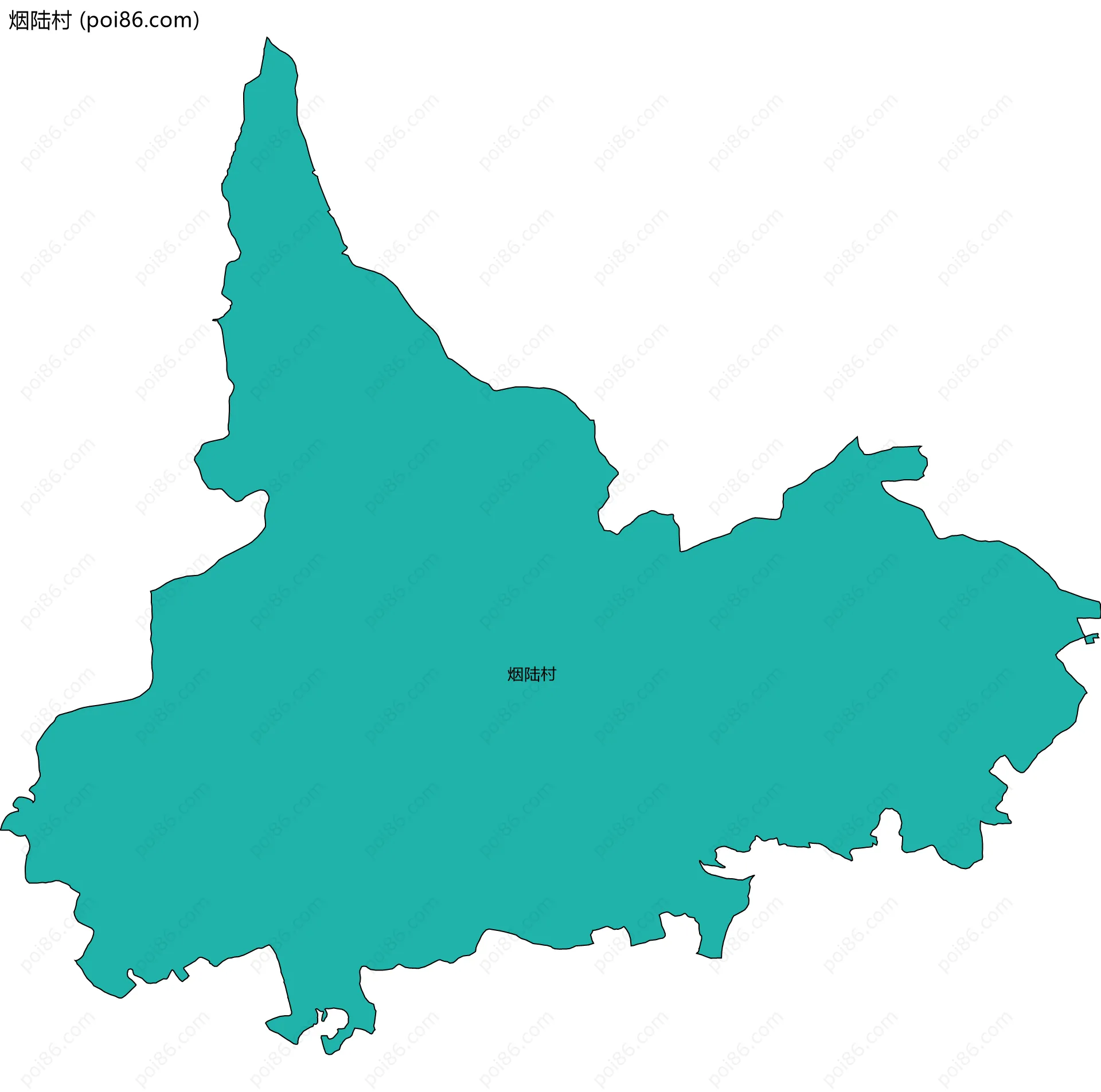 烟陆村边界地图