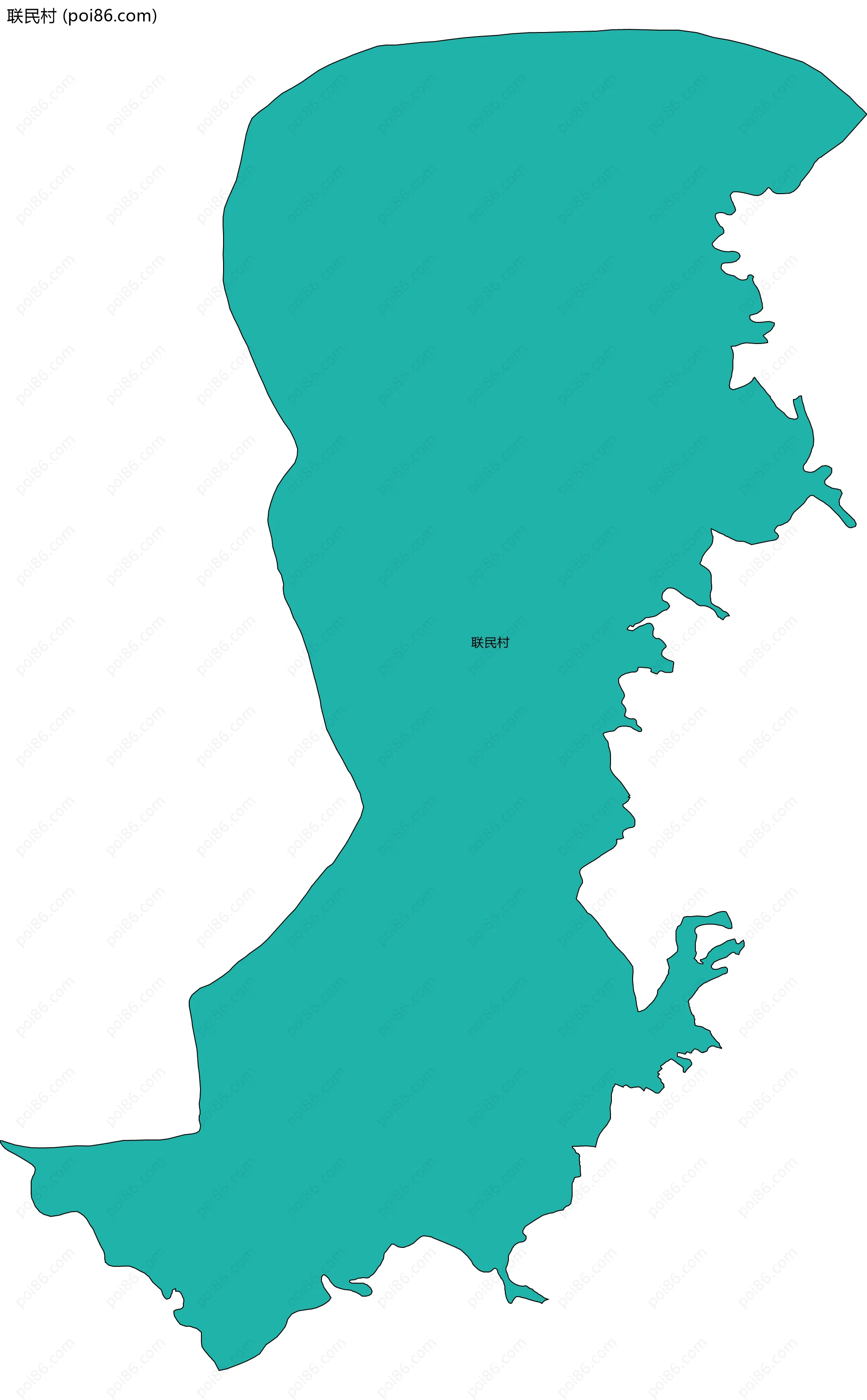 联民村边界地图