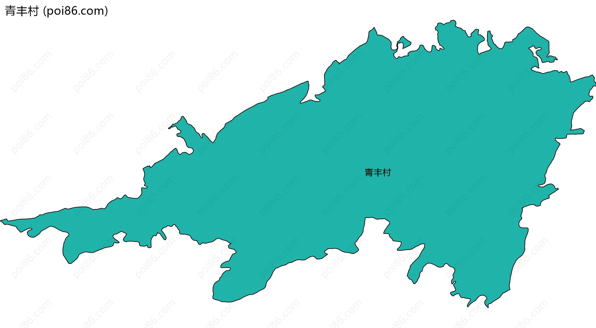 青丰村边界地图