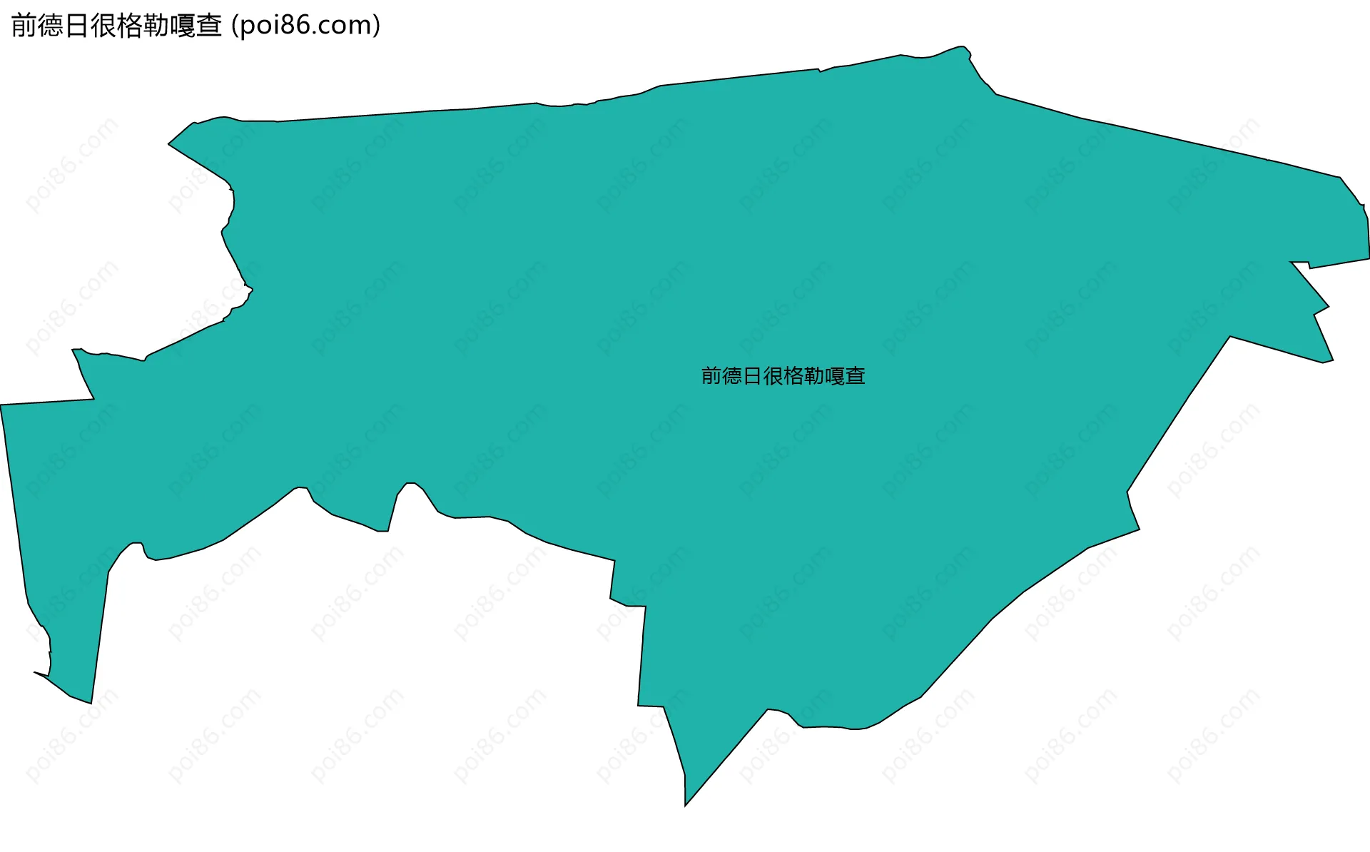 前德日很格勒嘎查边界地图