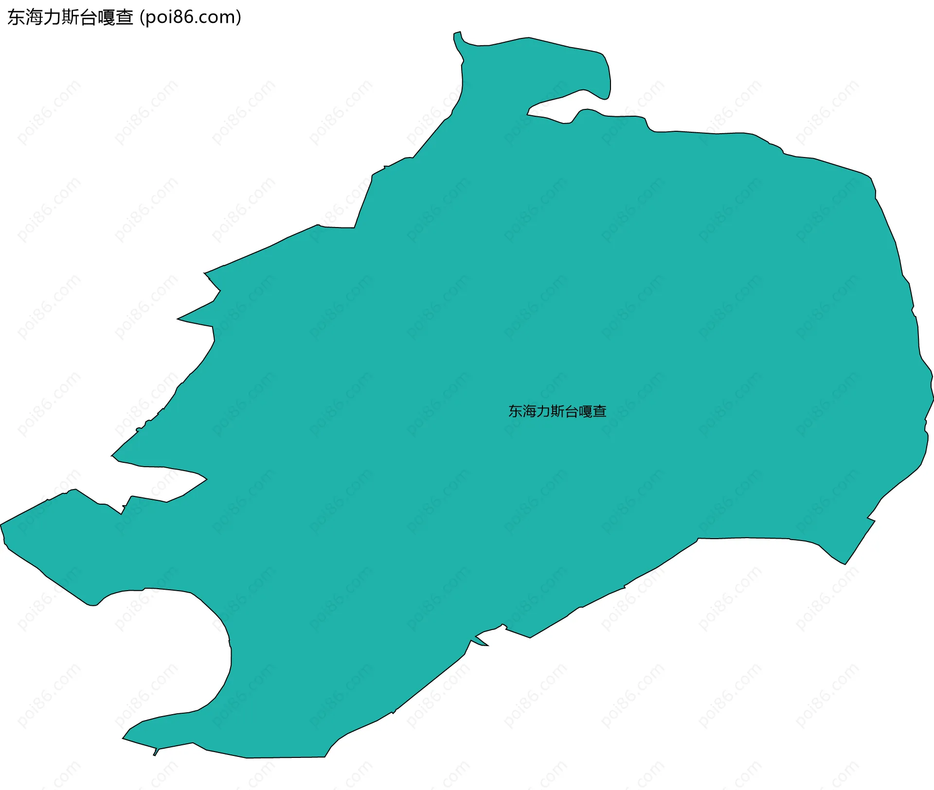 东海力斯台嘎查边界地图