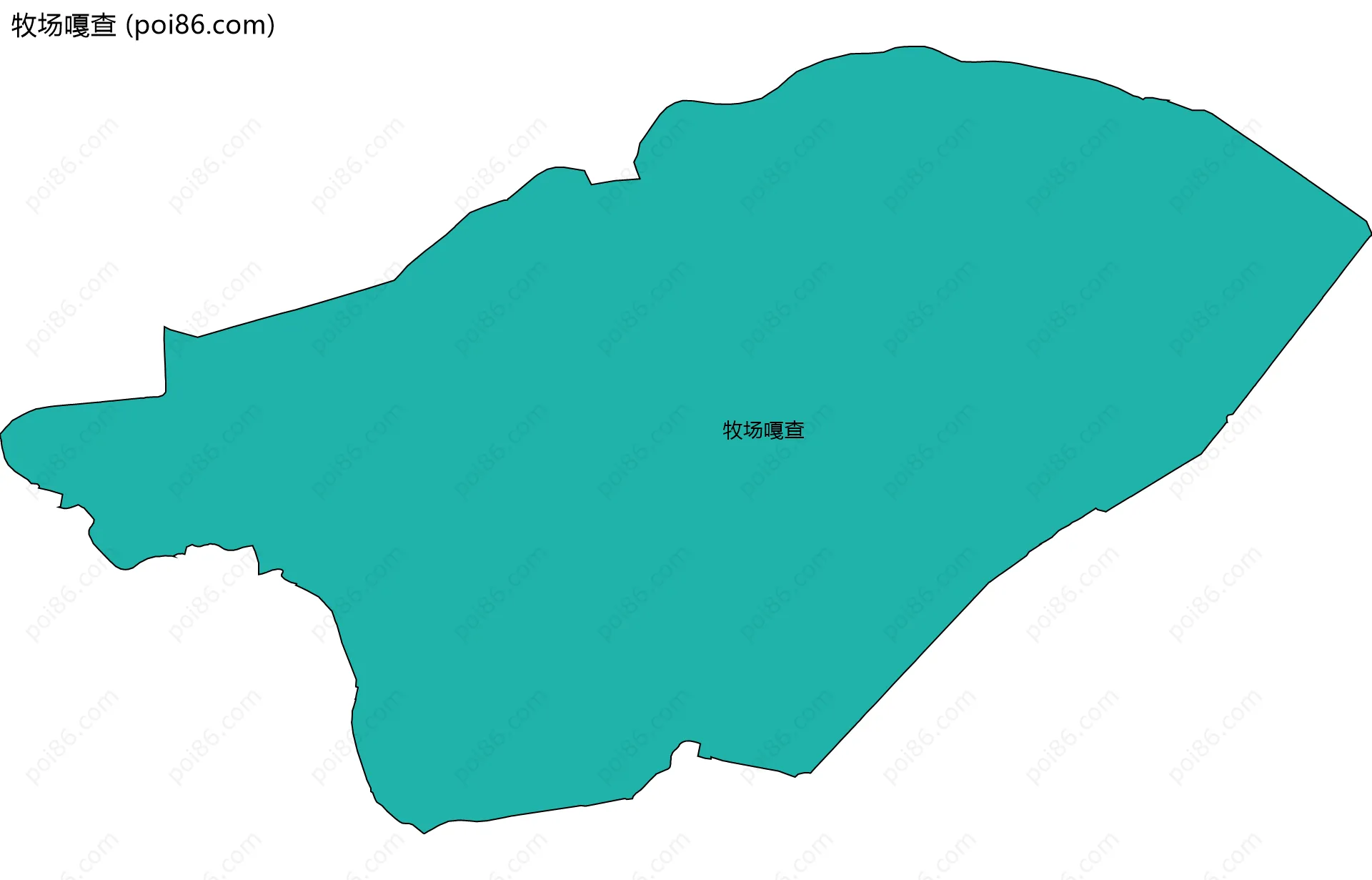 牧场嘎查边界地图