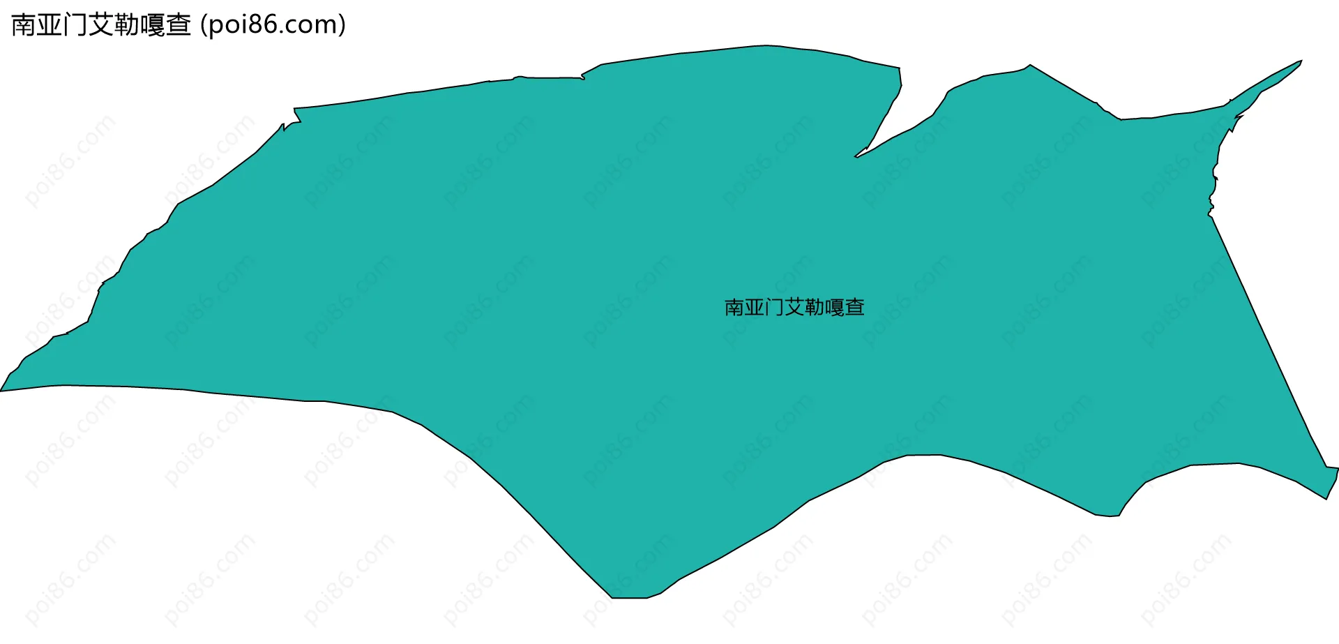 南亚门艾勒嘎查边界地图
