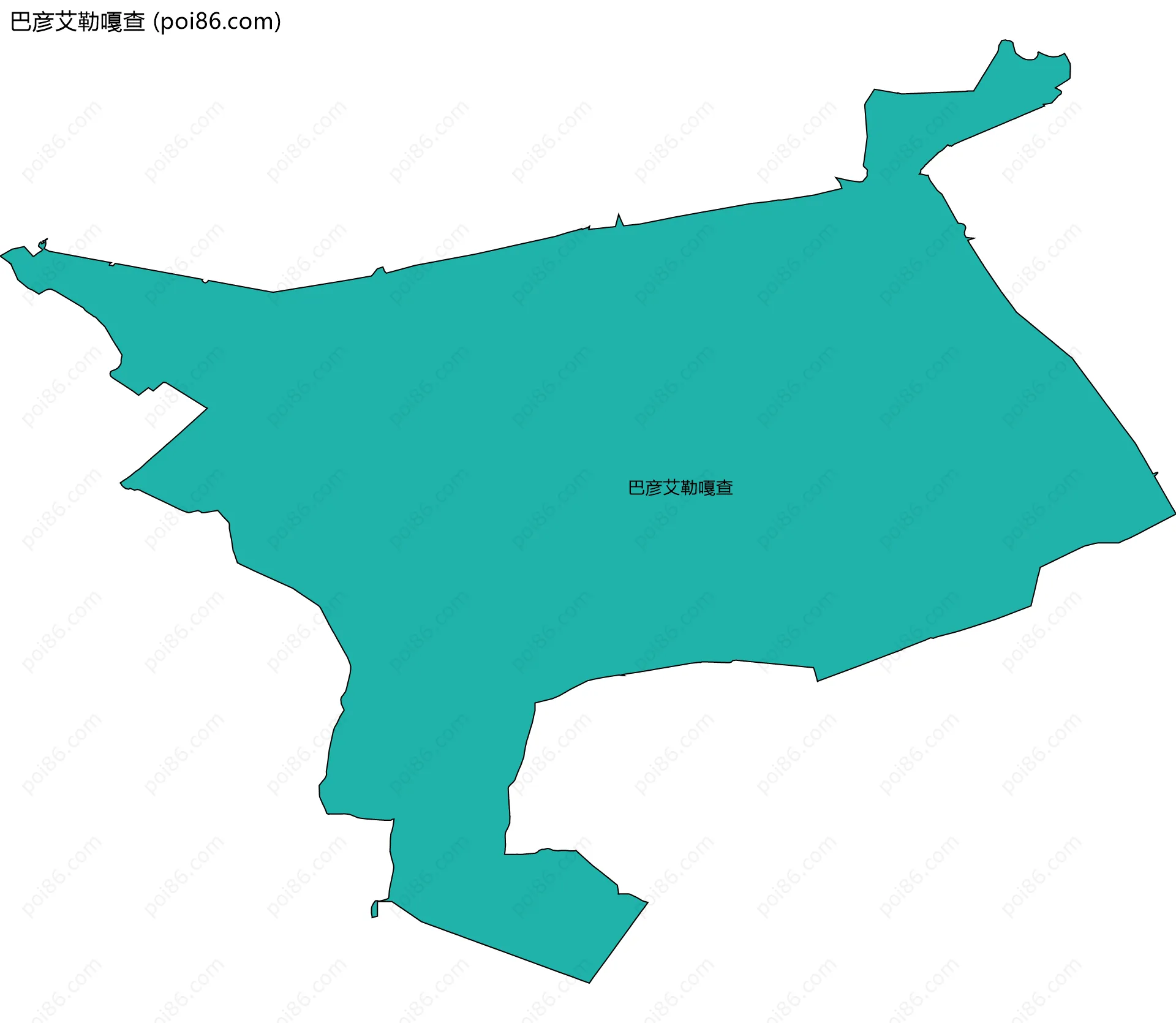 巴彦艾勒嘎查边界地图