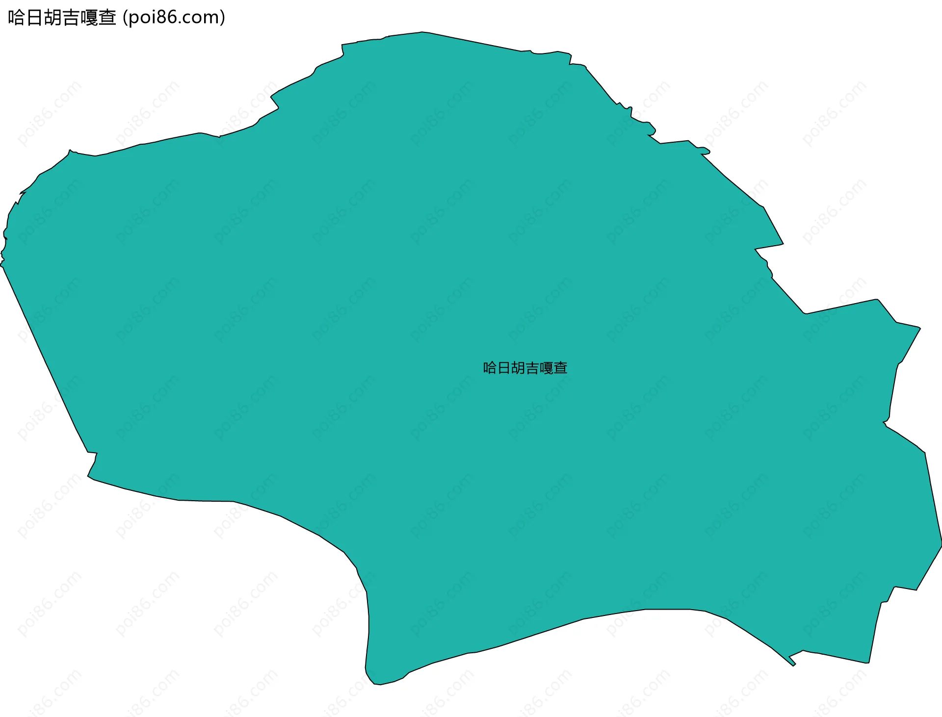 哈日胡吉嘎查边界地图
