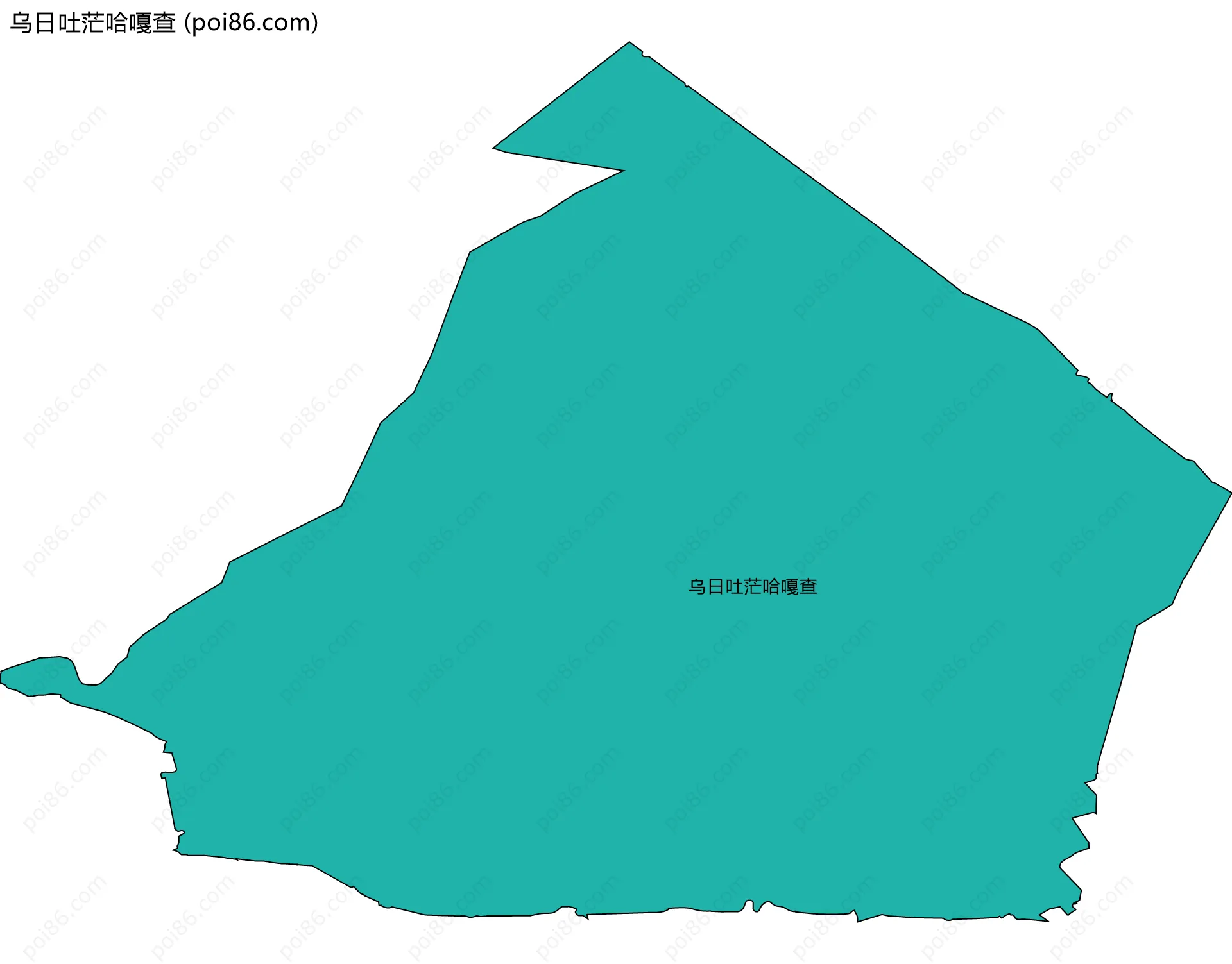 乌日吐茫哈嘎查边界地图