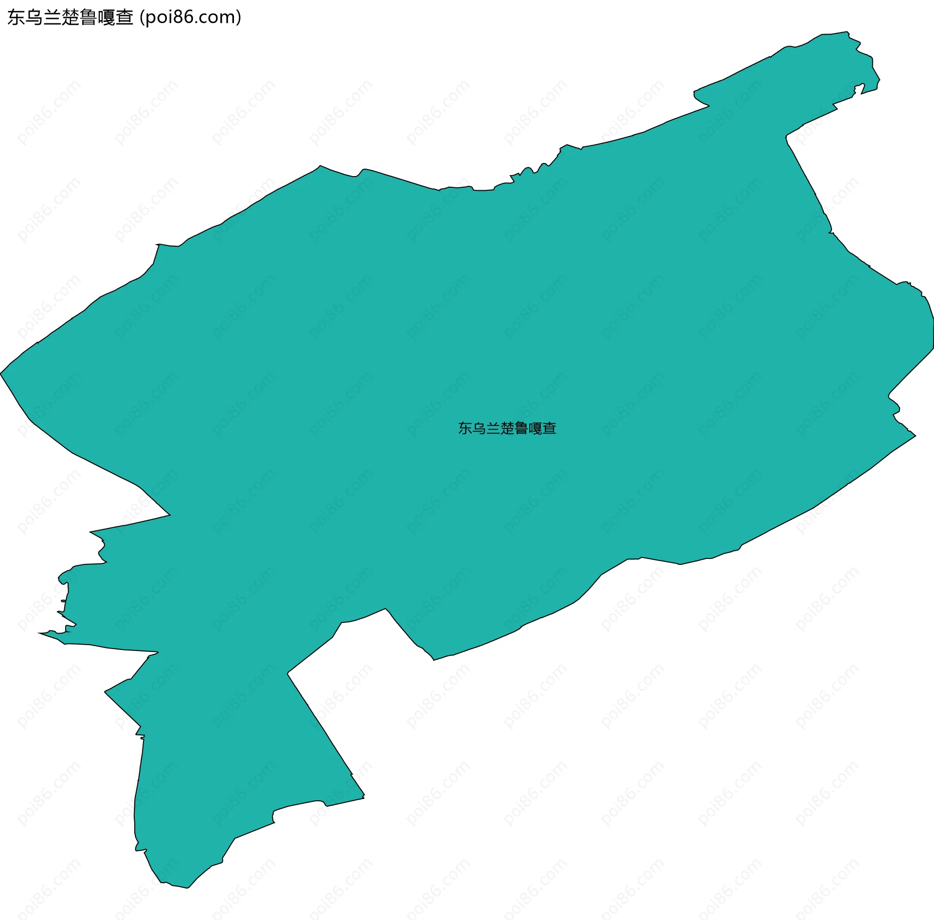 东乌兰楚鲁嘎查边界地图