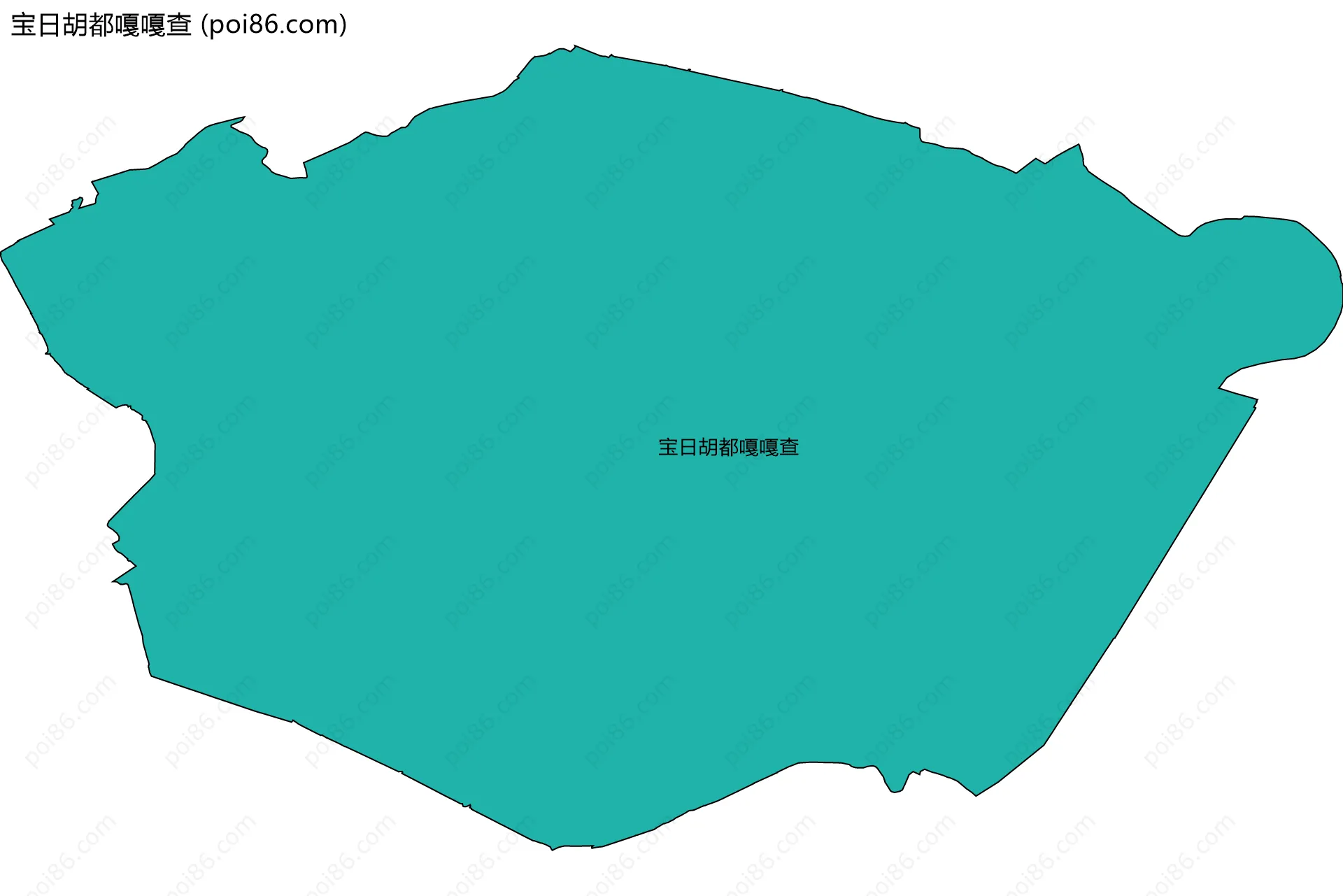 宝日胡都嘎嘎查边界地图