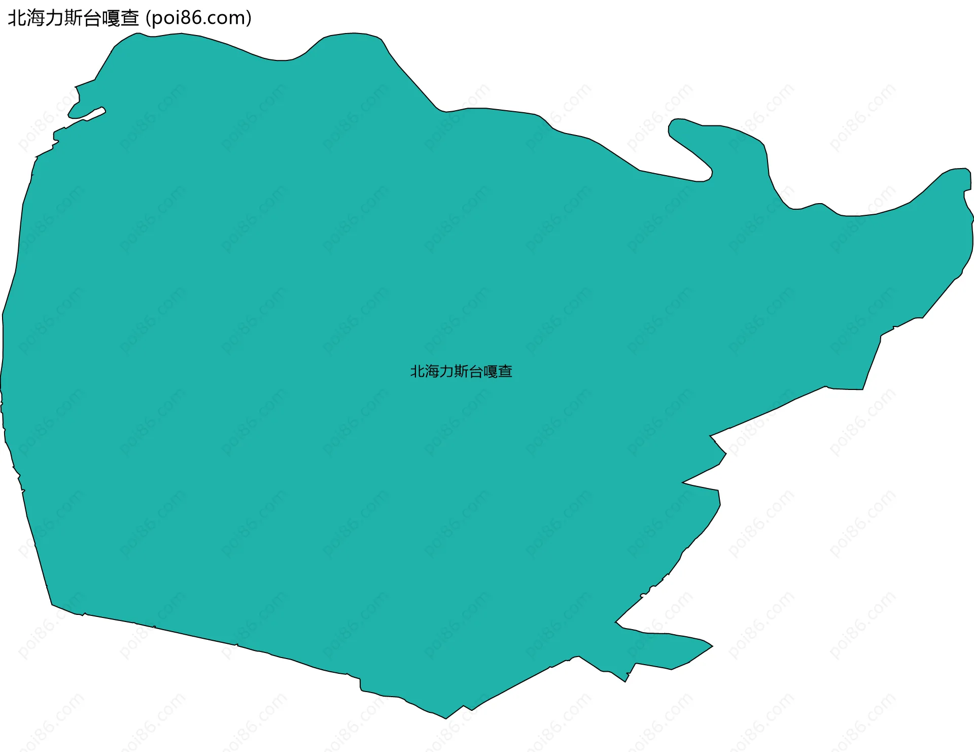 北海力斯台嘎查边界地图