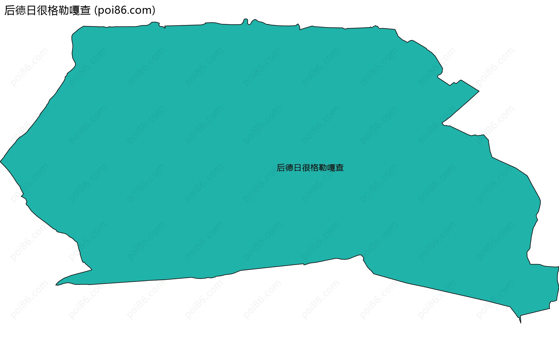 后德日很格勒嘎查边界地图