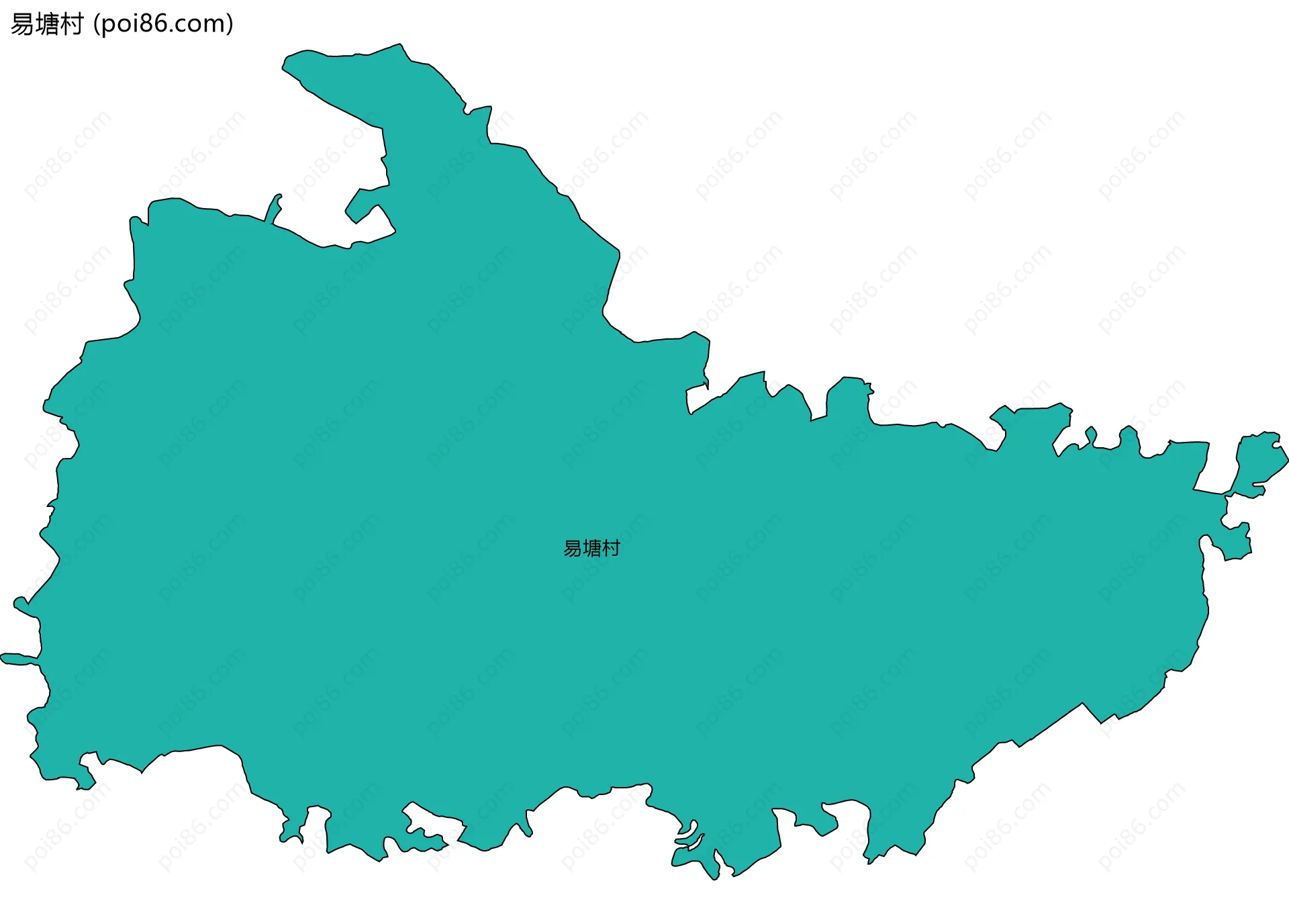 易塘村边界地图