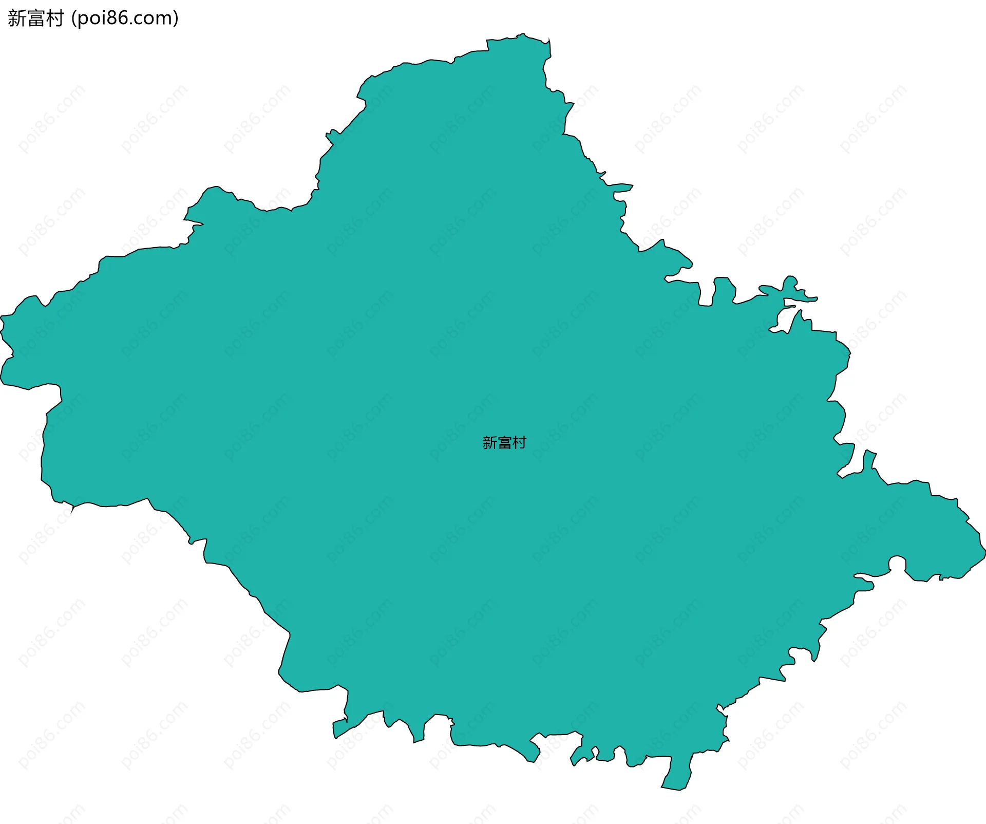 新富村边界地图