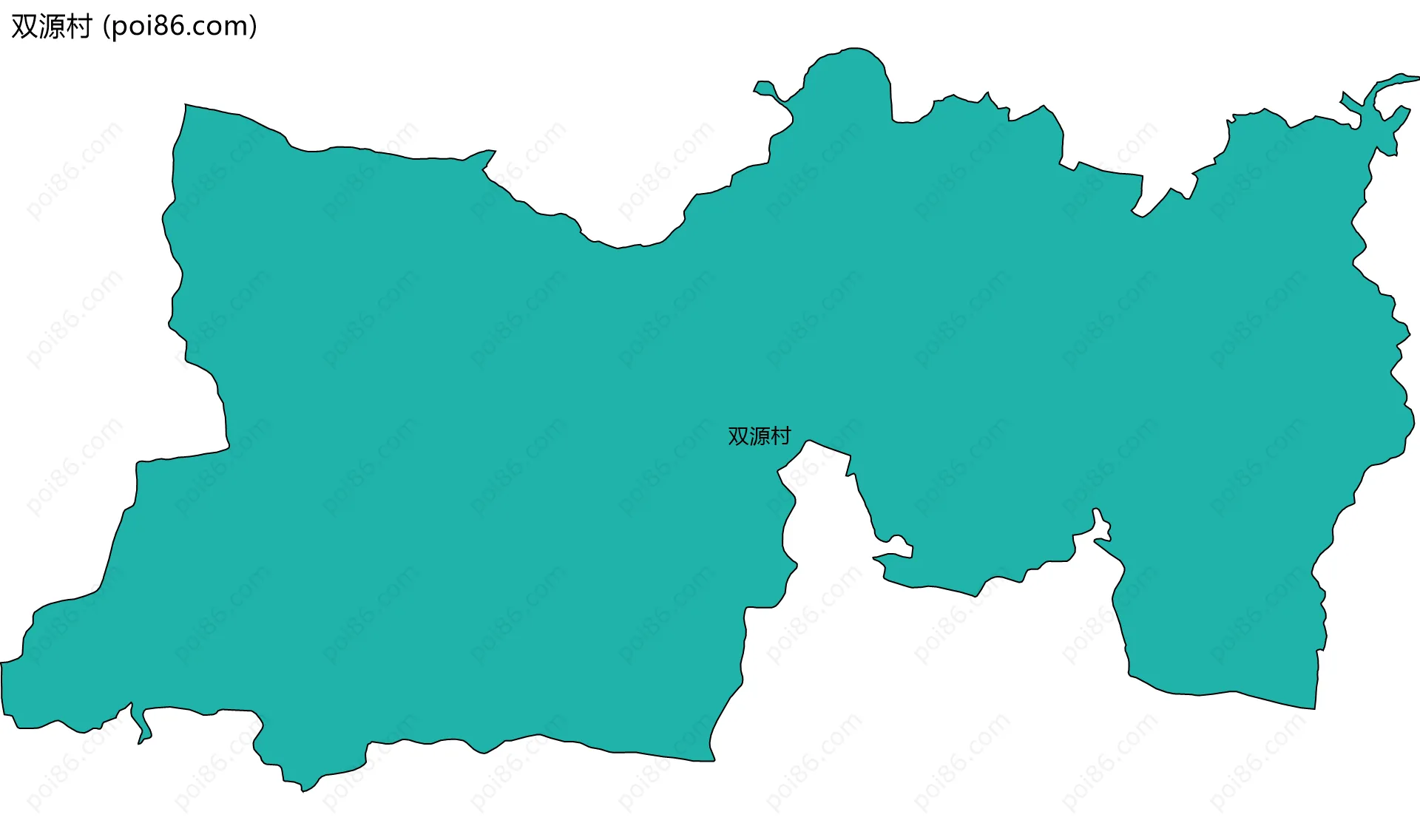 双源村边界地图