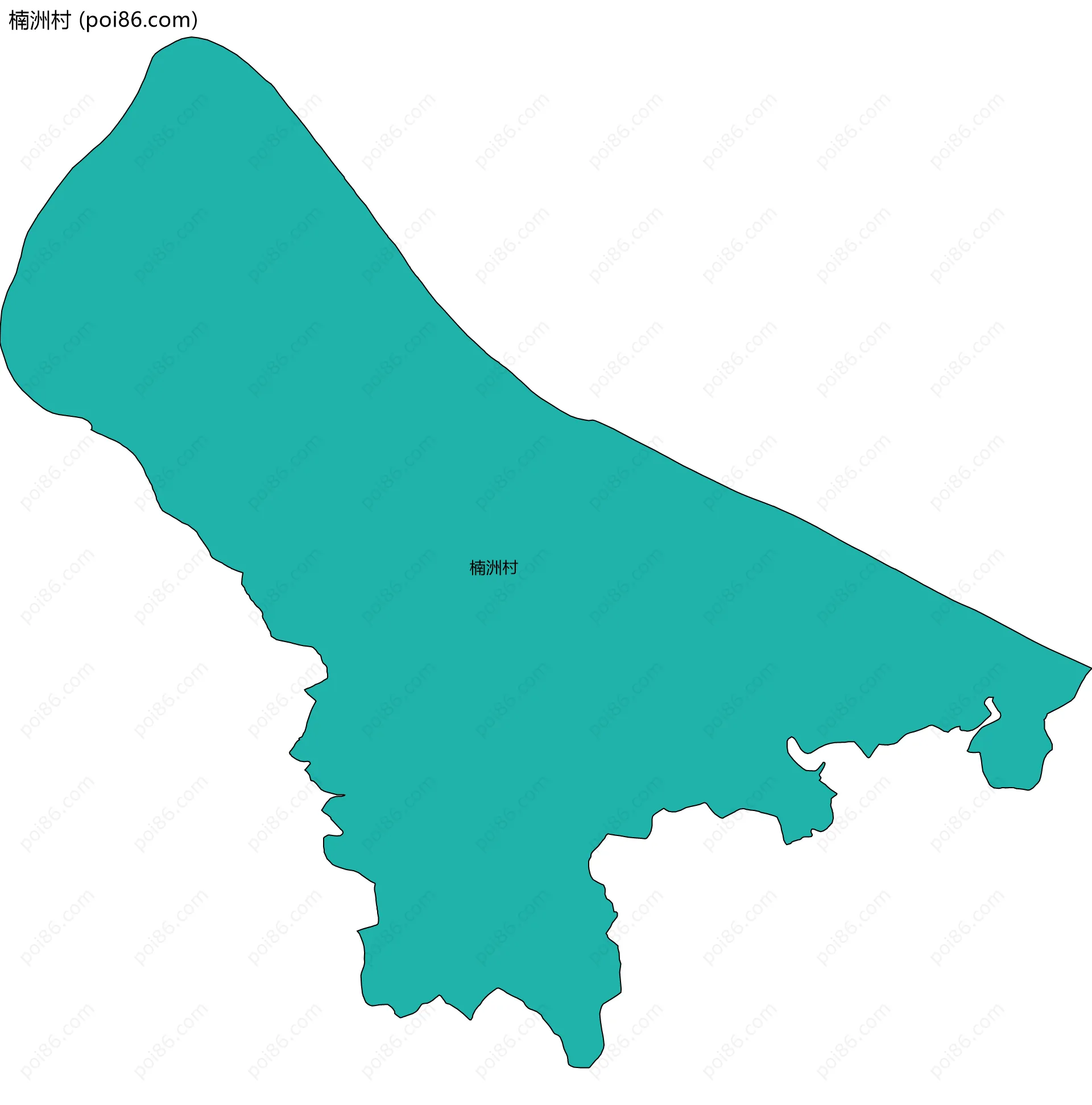 楠洲村边界地图