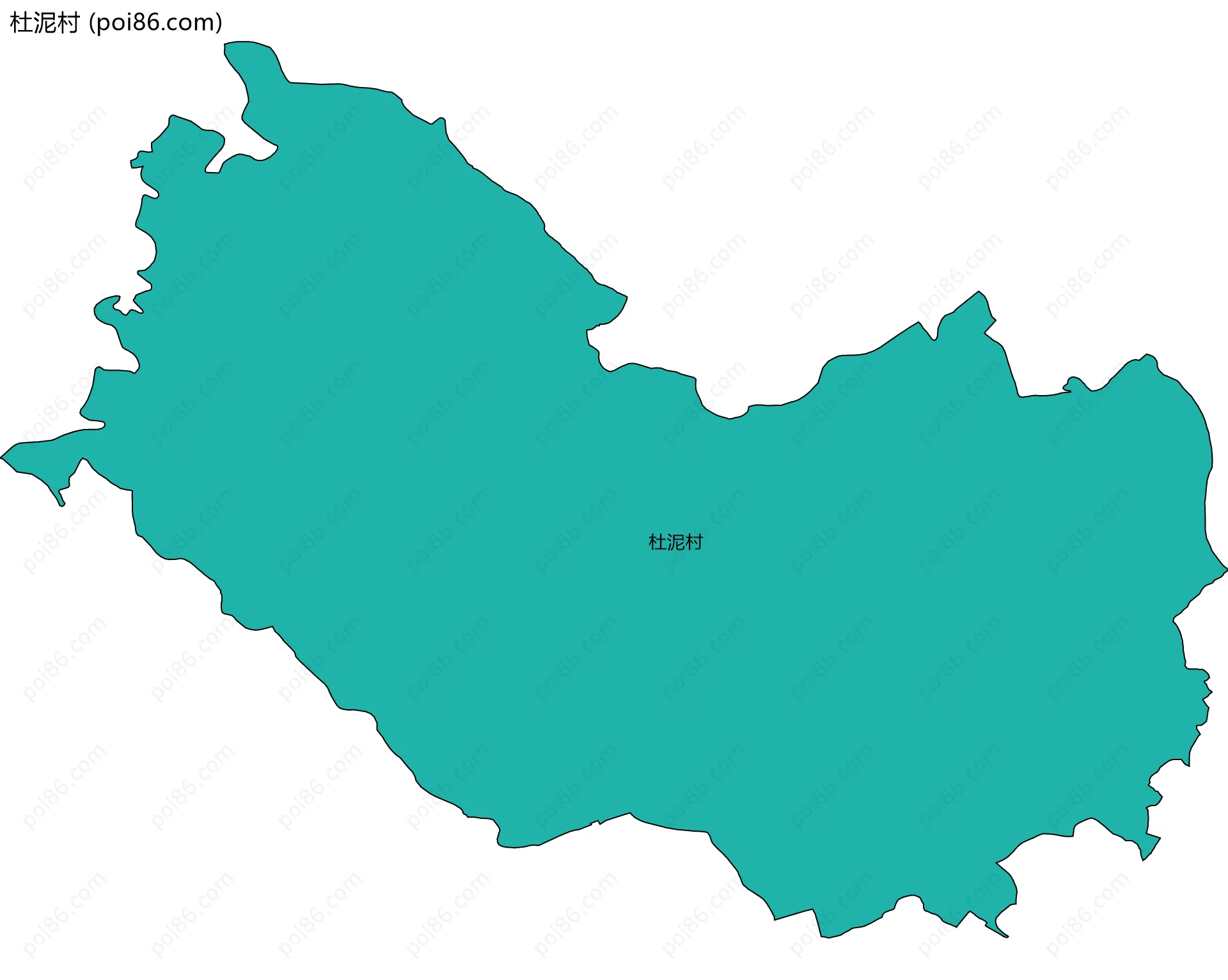 杜泥村边界地图