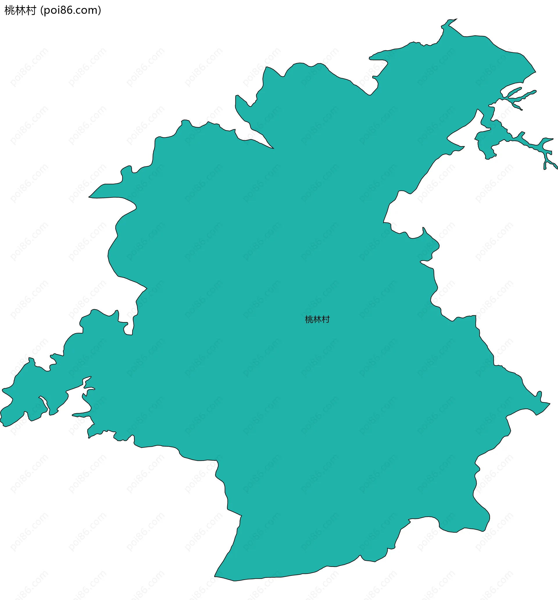 桃林村边界地图