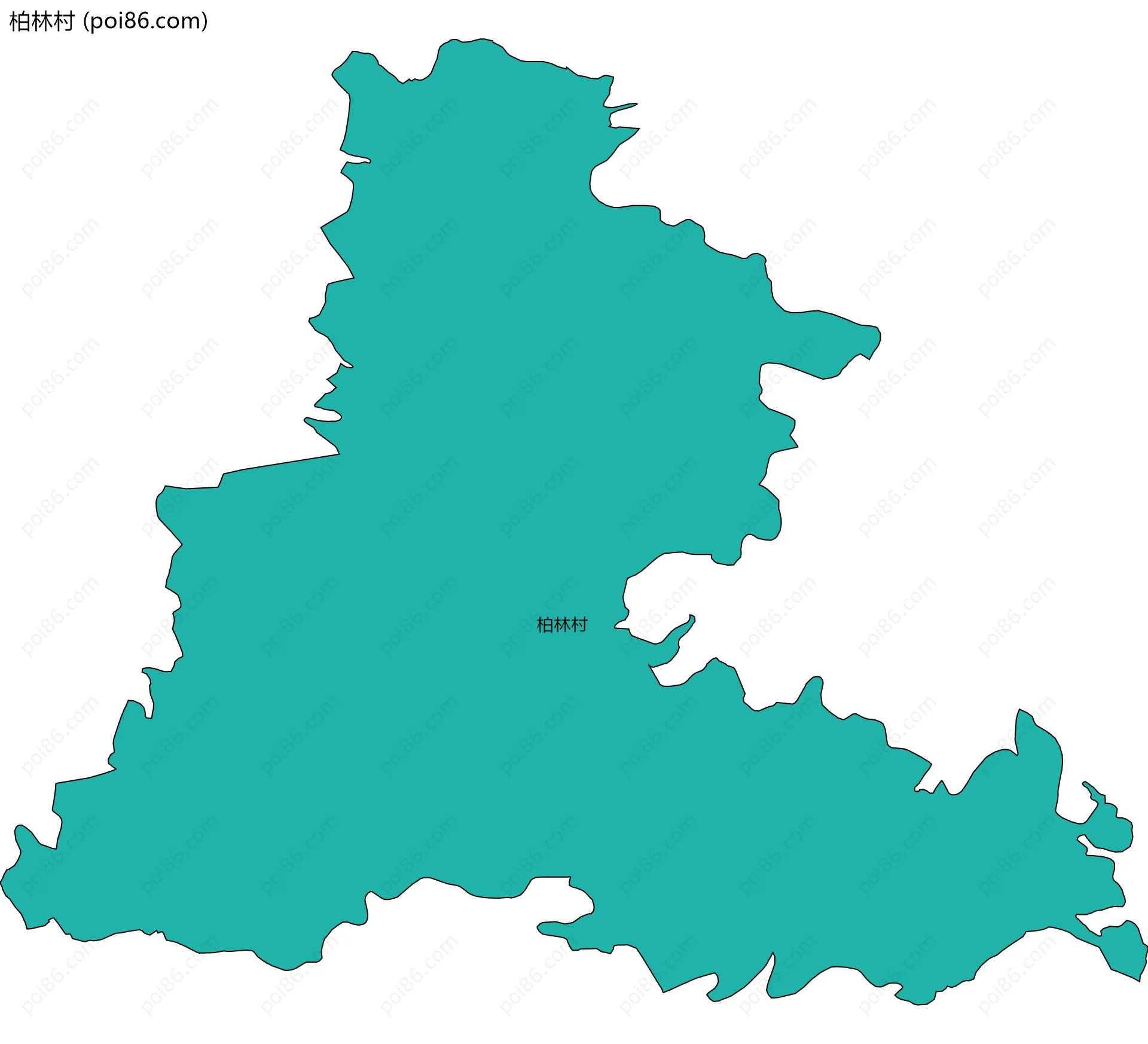 柏林村边界地图