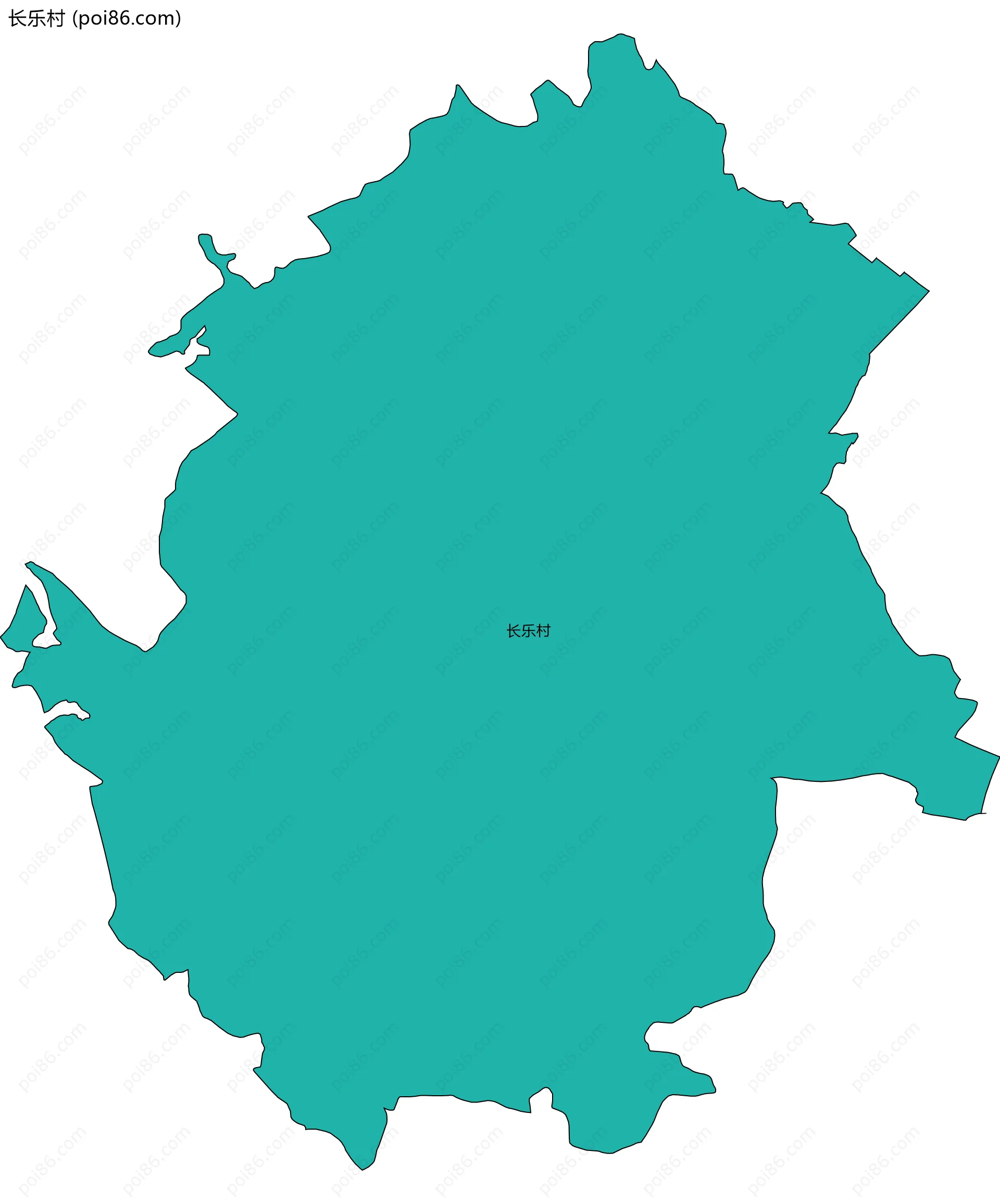 长乐村边界地图