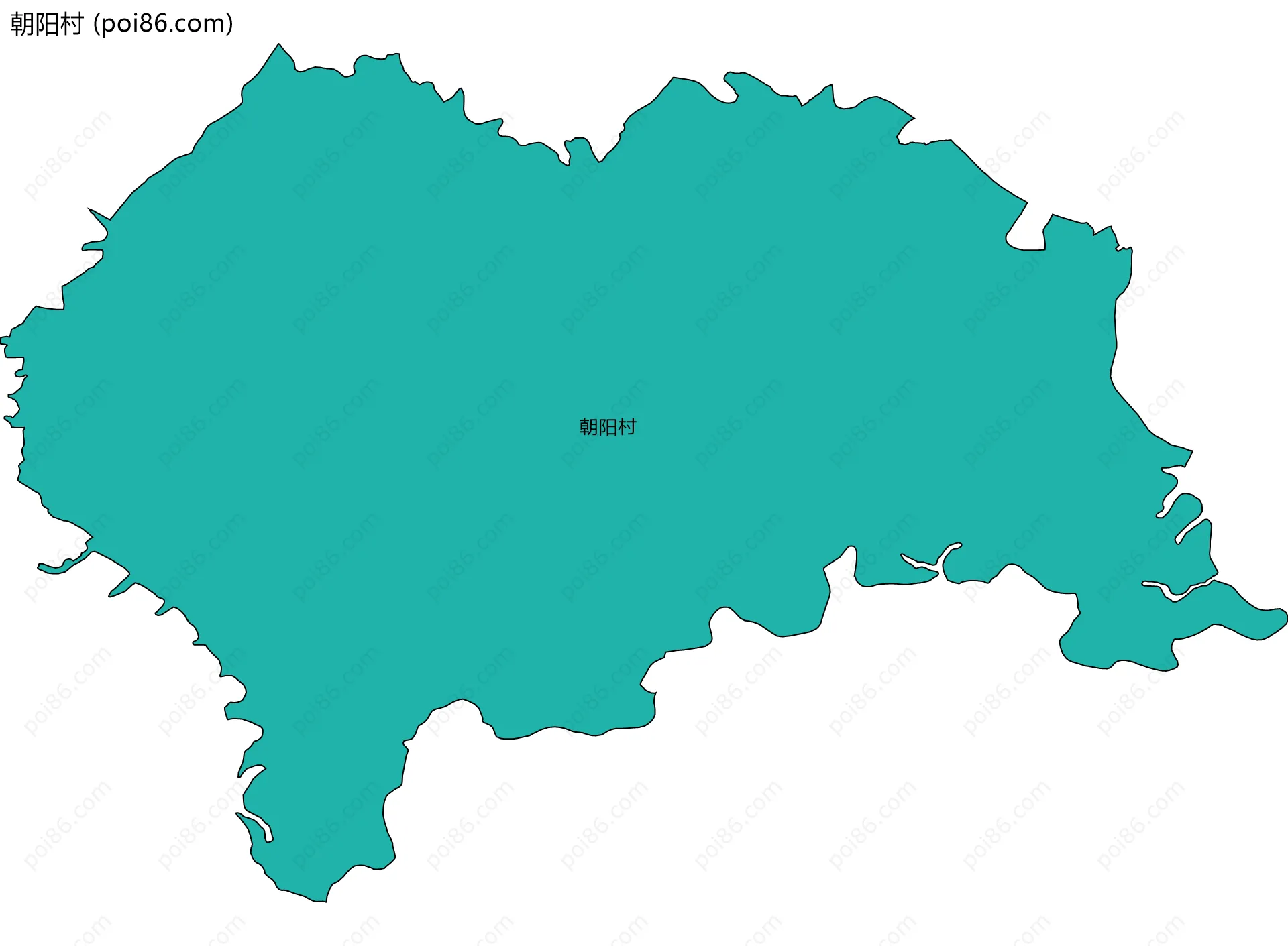 朝阳村边界地图