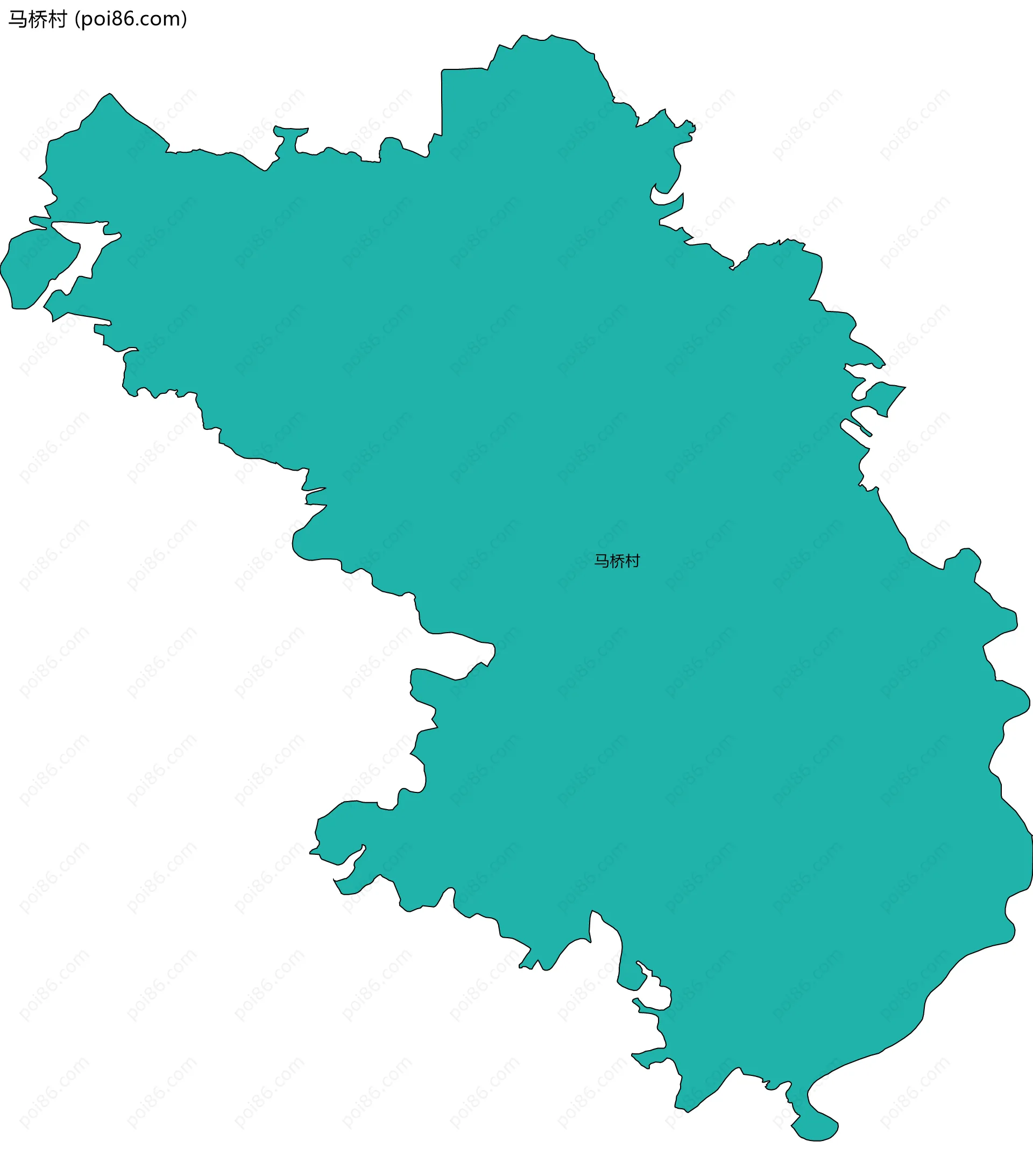 马桥村边界地图