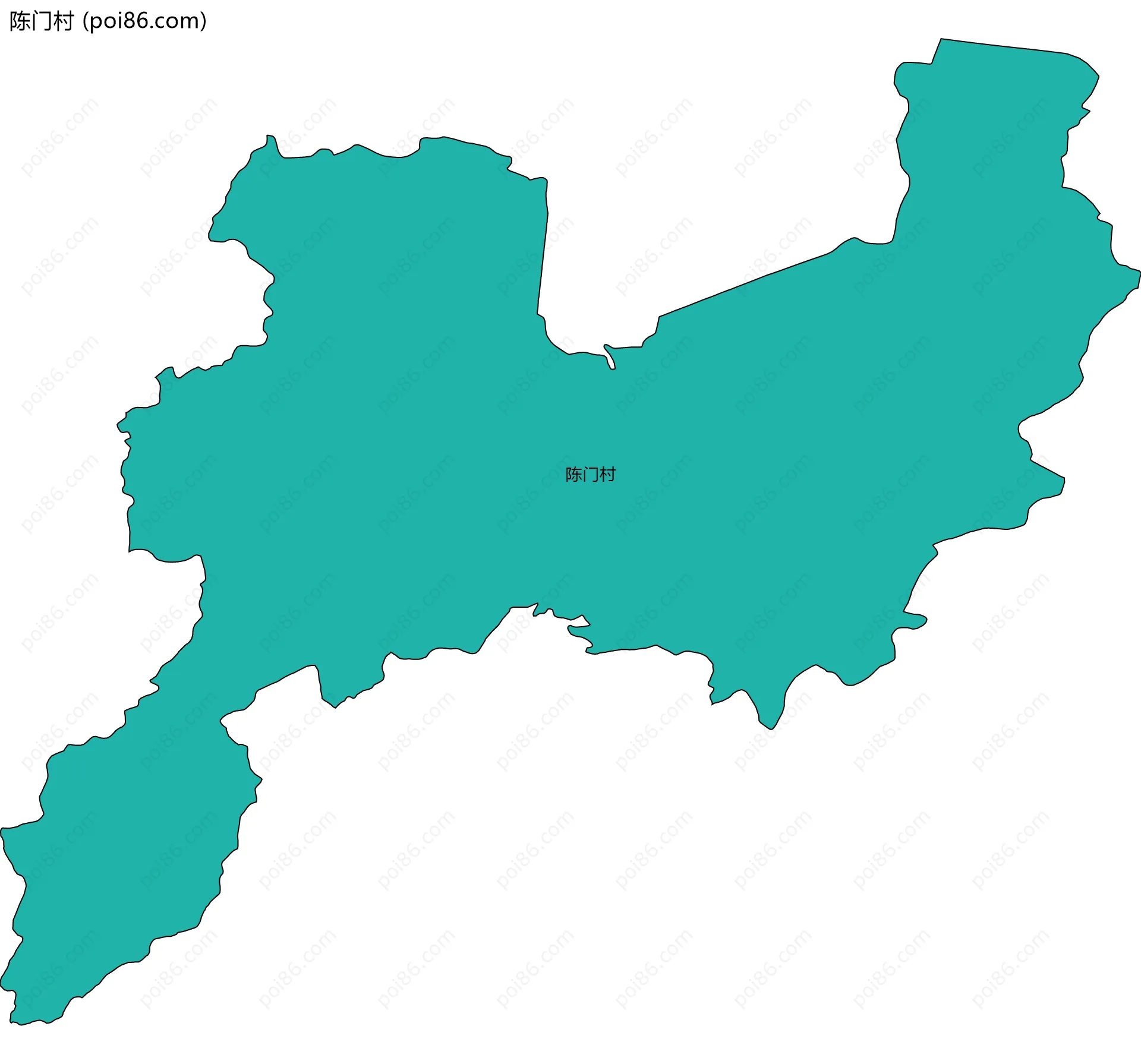 陈门村边界地图