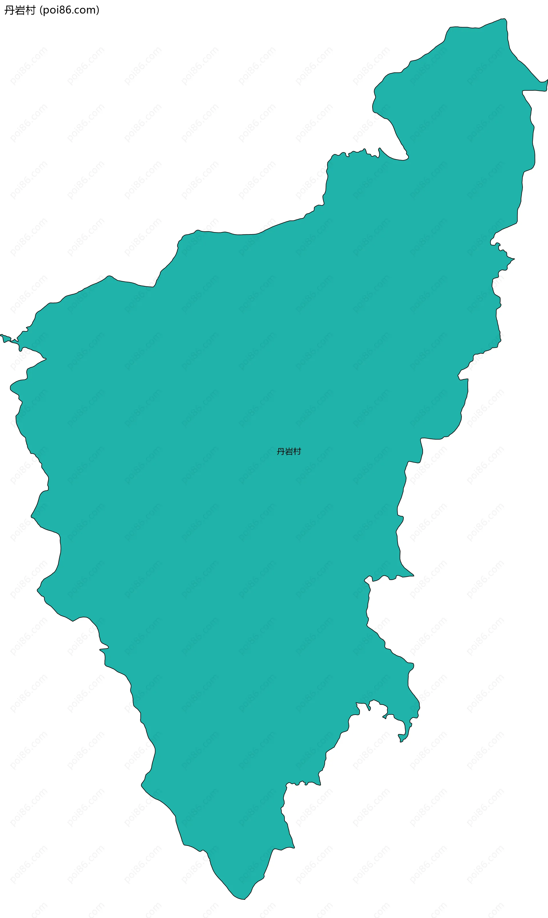丹岩村边界地图