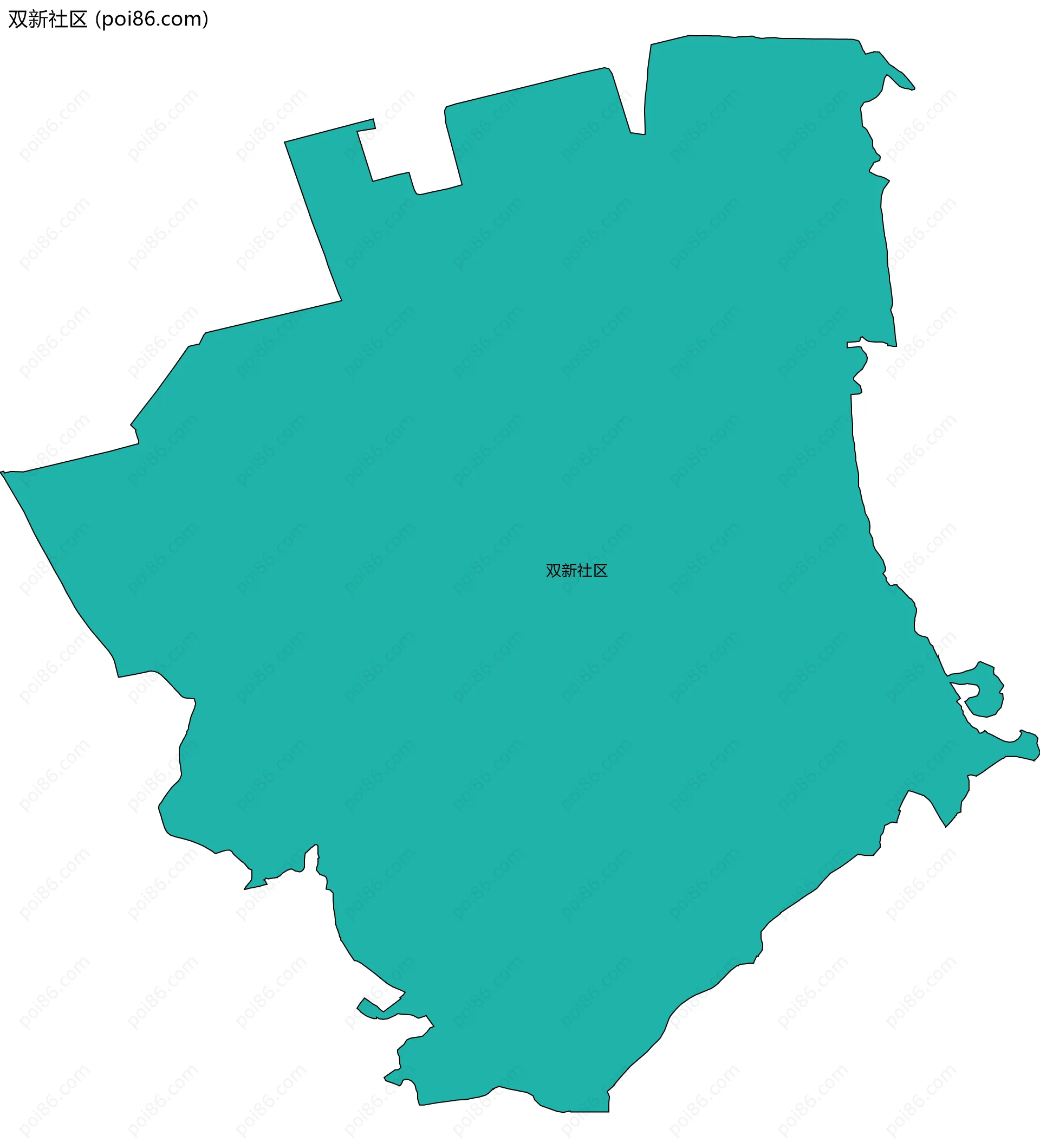 双新社区边界地图