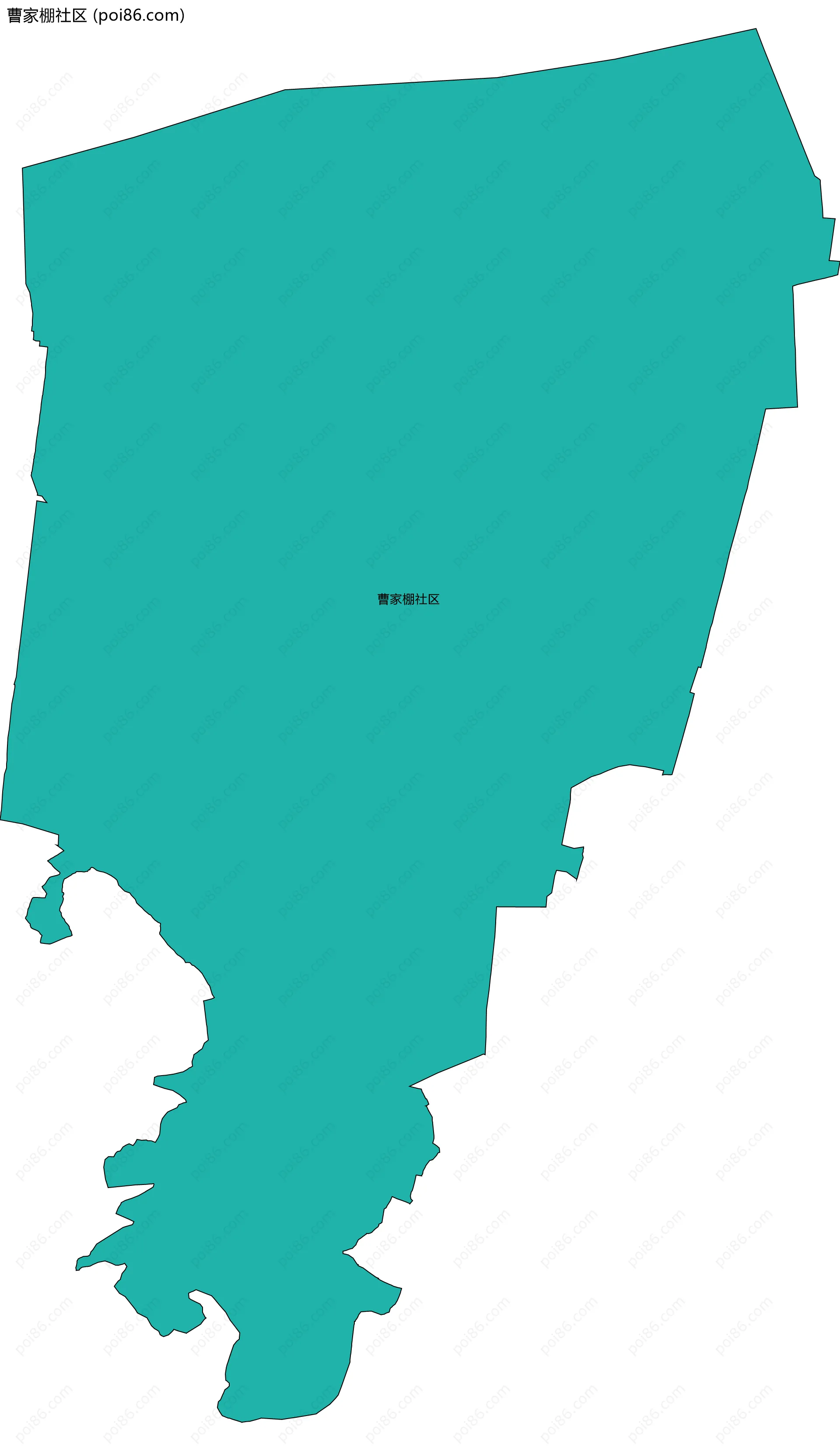 曹家棚社区边界地图