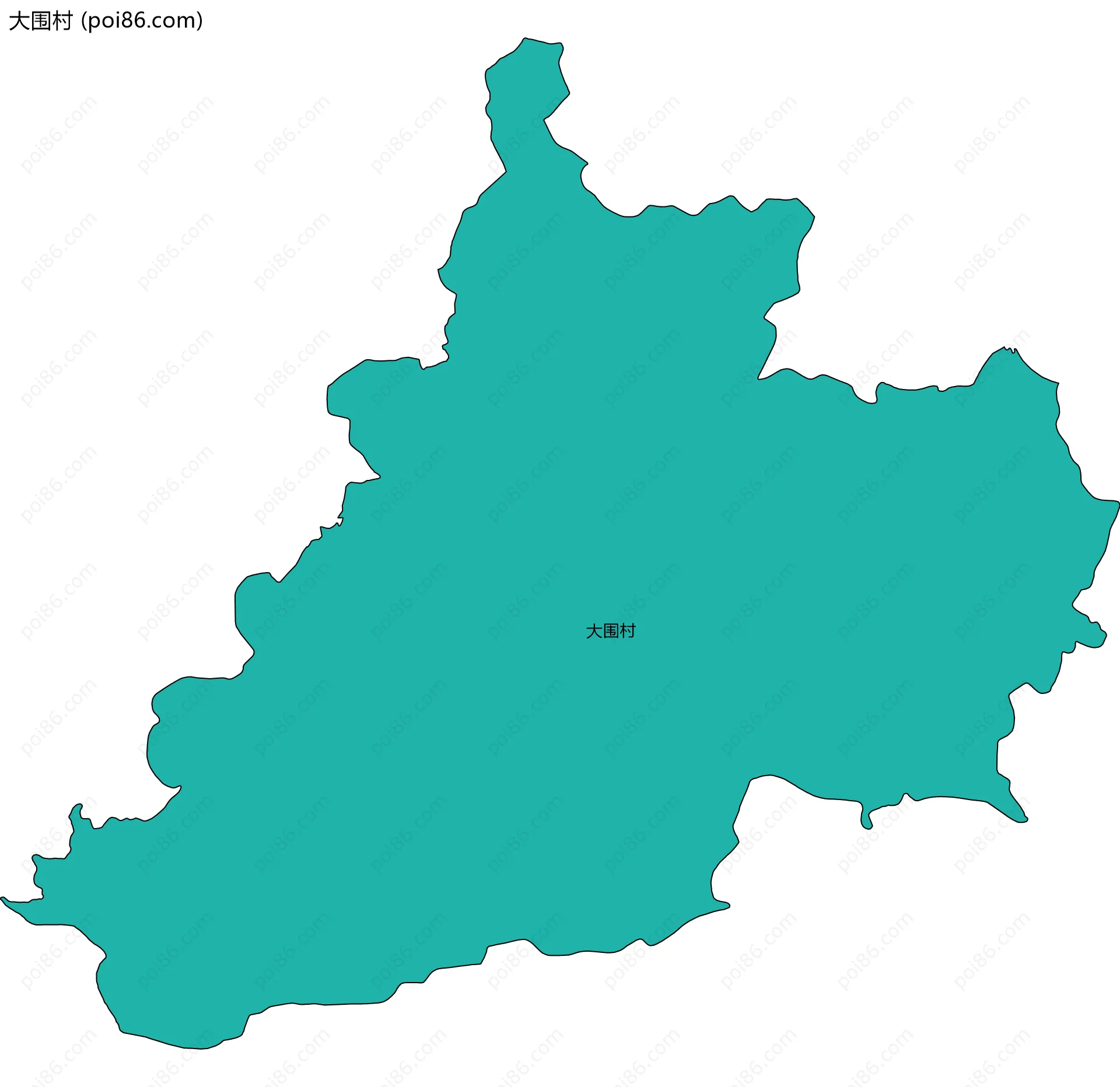 大围村边界地图