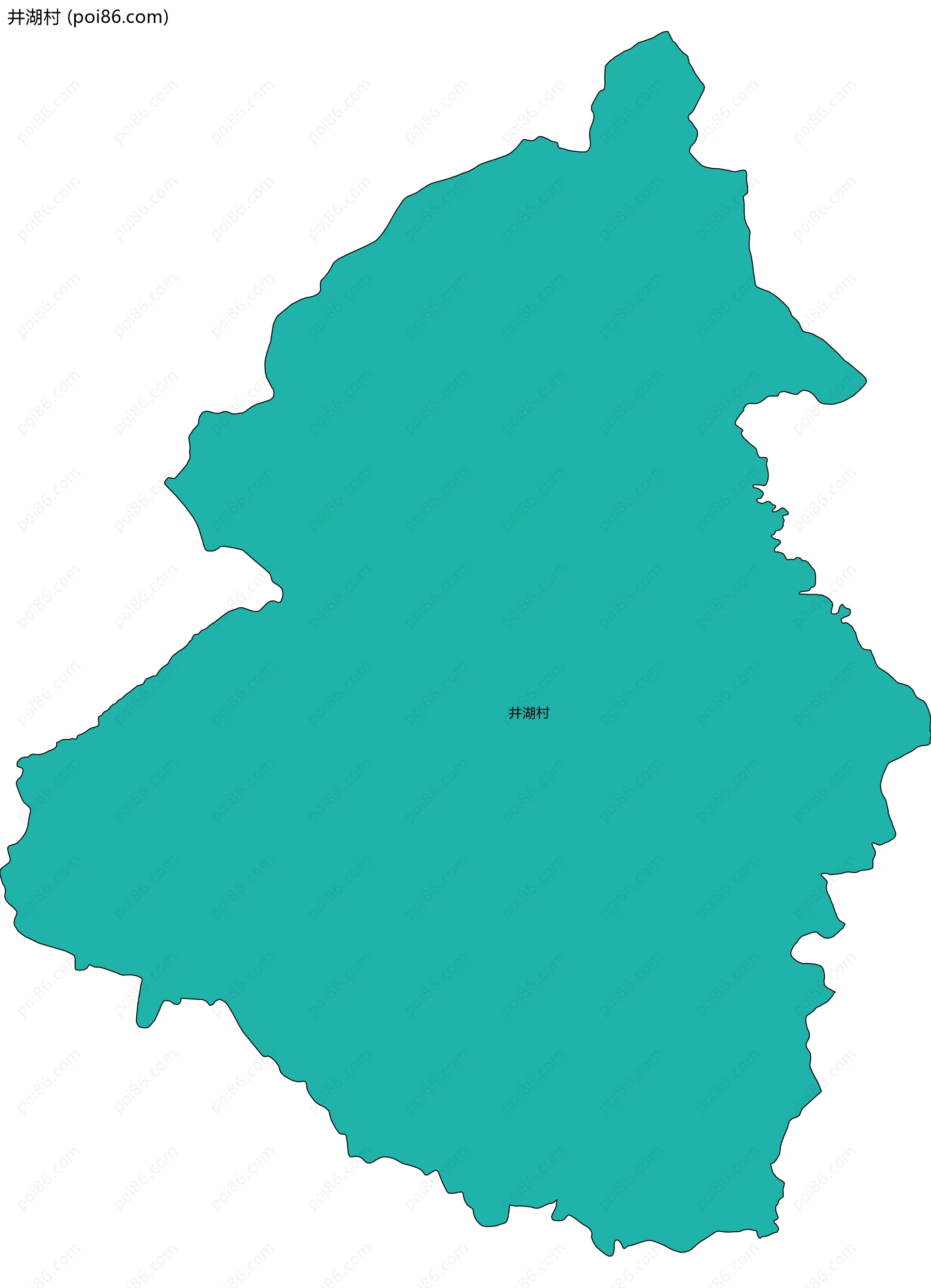 井湖村边界地图