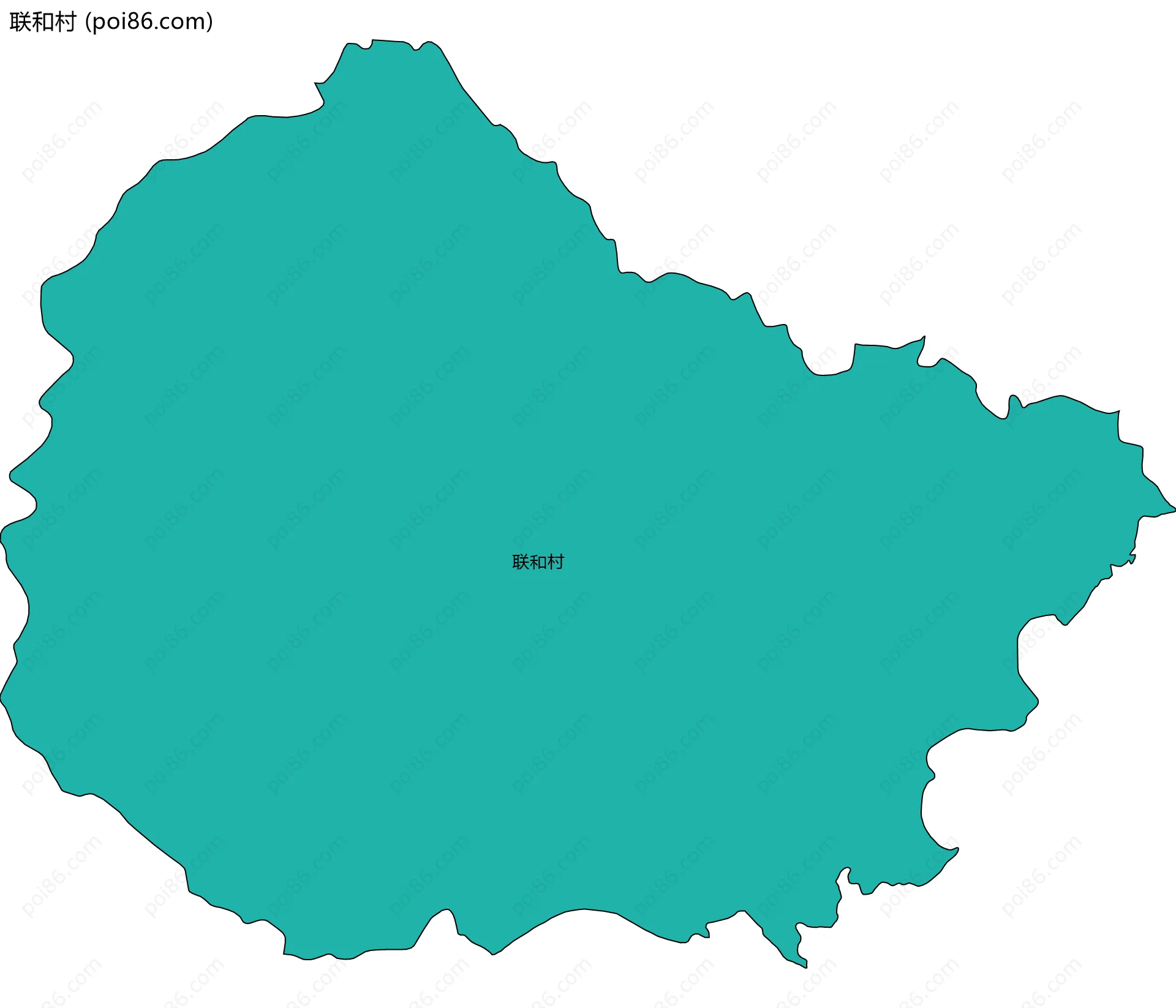 联和村边界地图