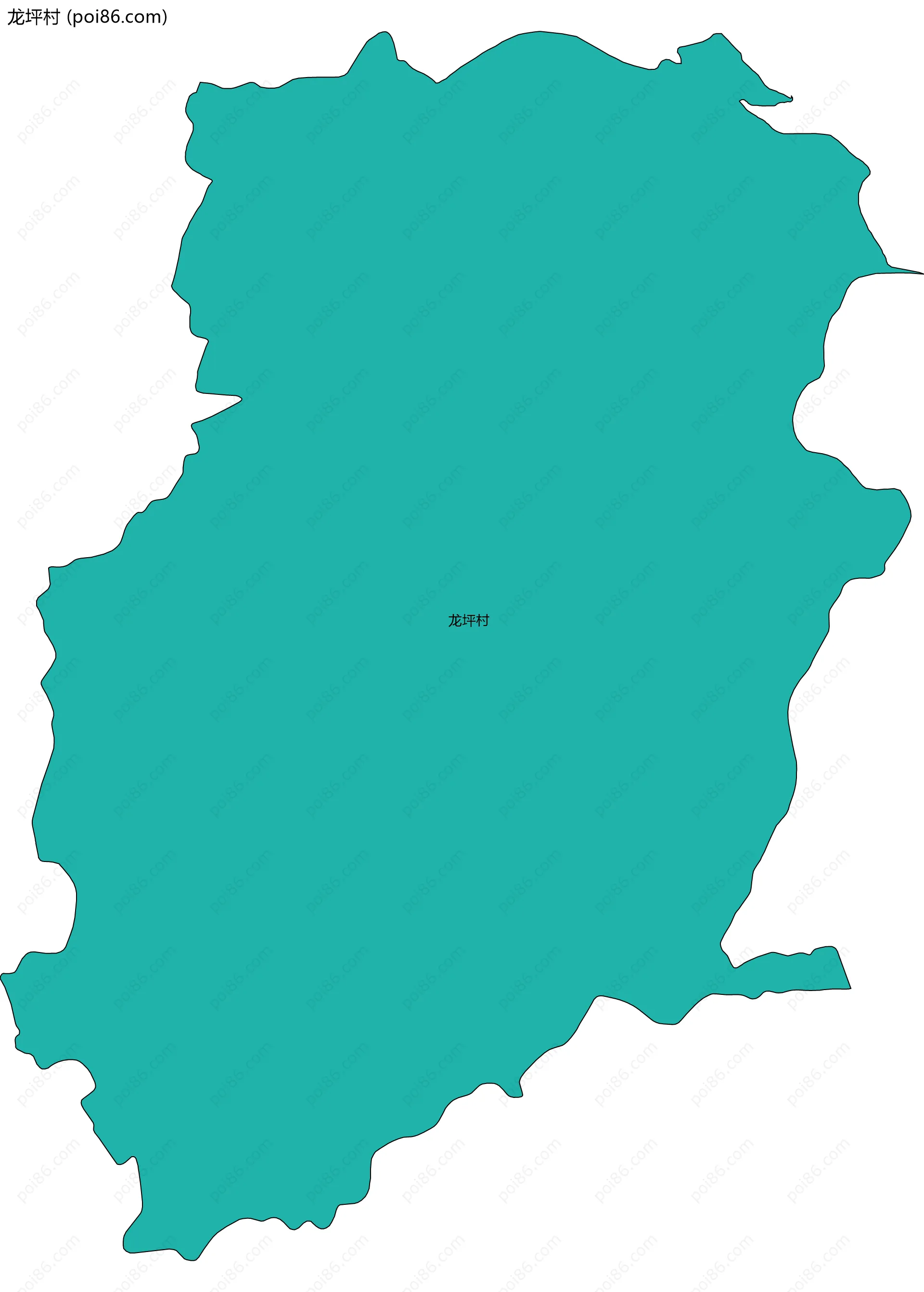 龙坪村边界地图