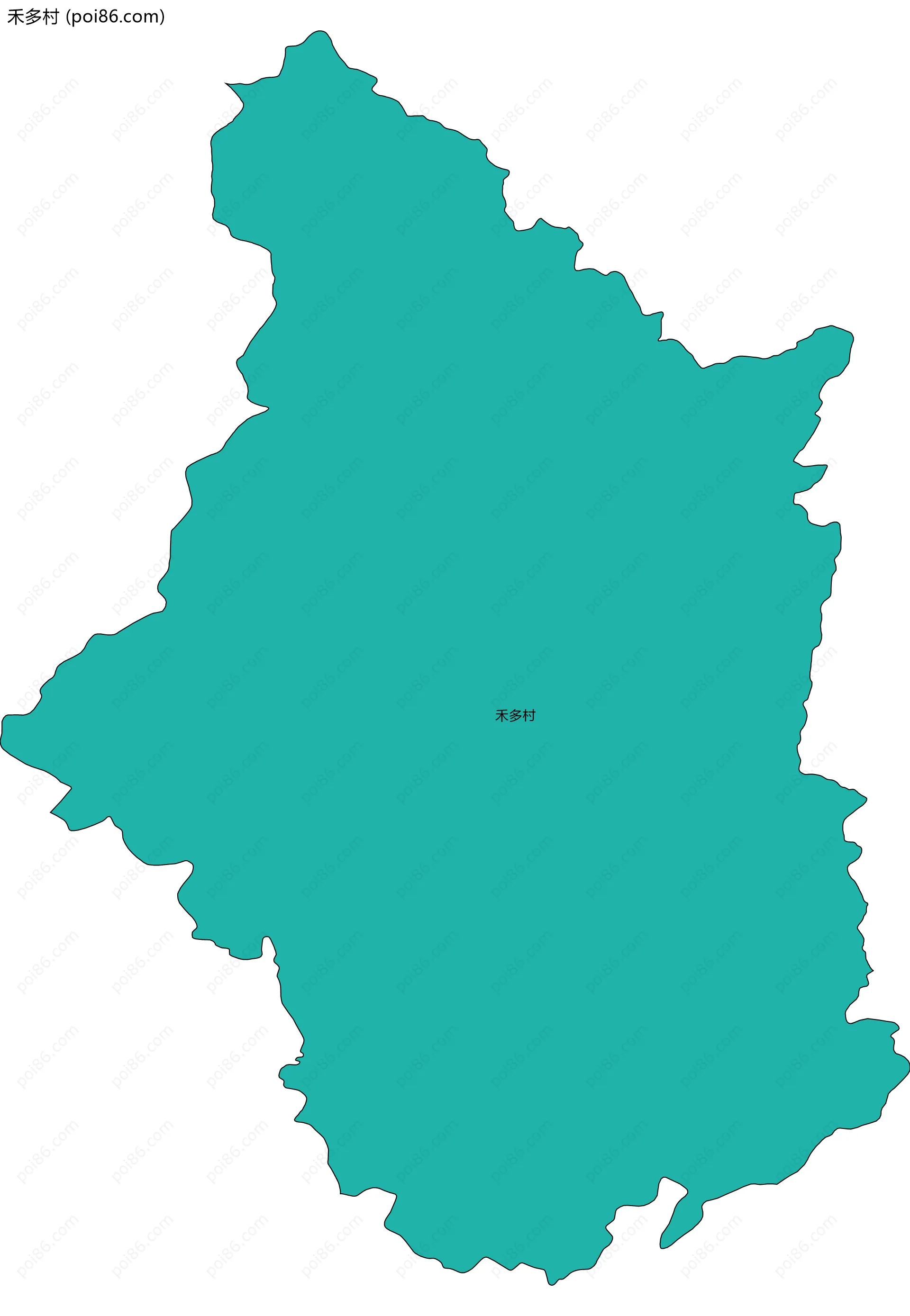 禾多村边界地图